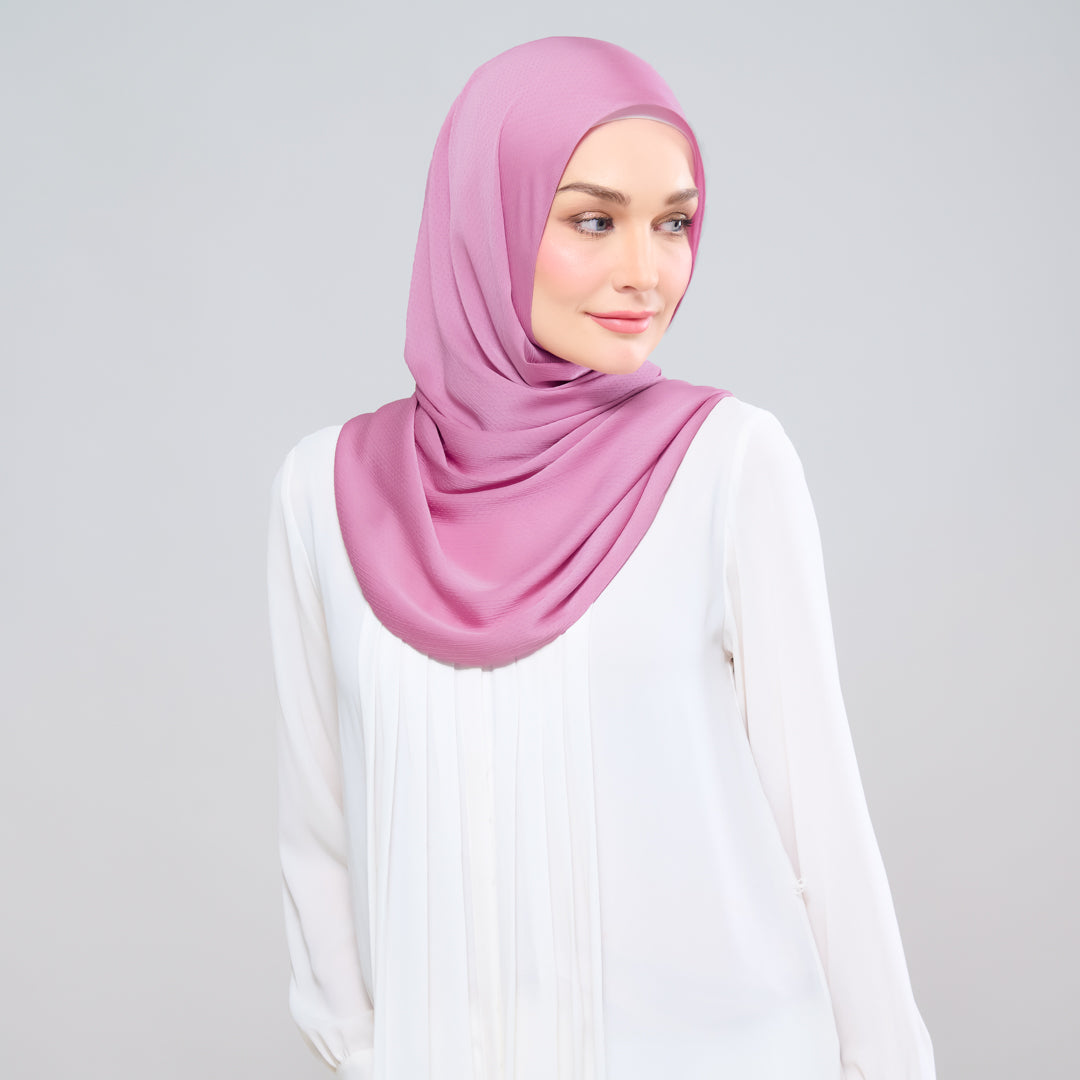 Scarlet Silk Shawl in Sweet Pink