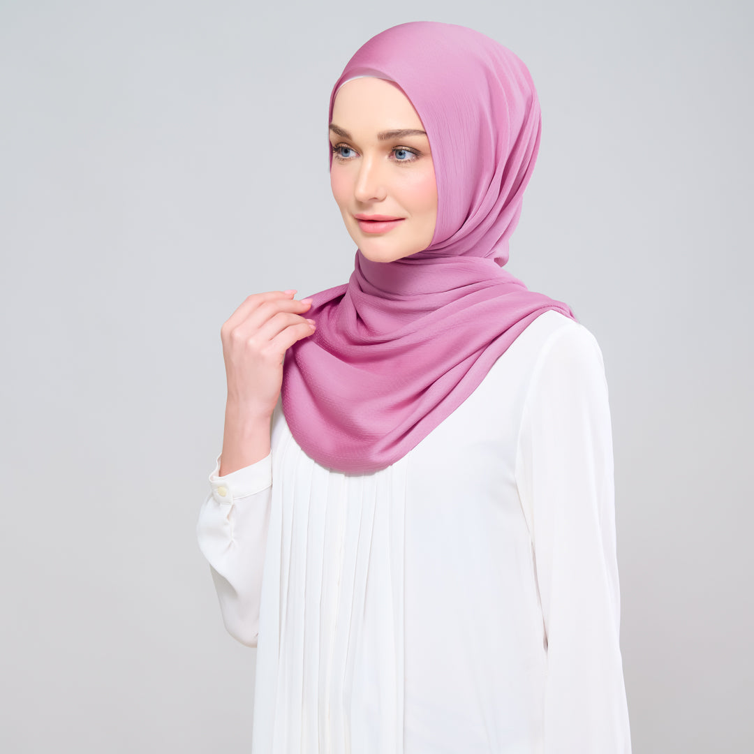 Scarlet Silk Shawl in Sweet Pink