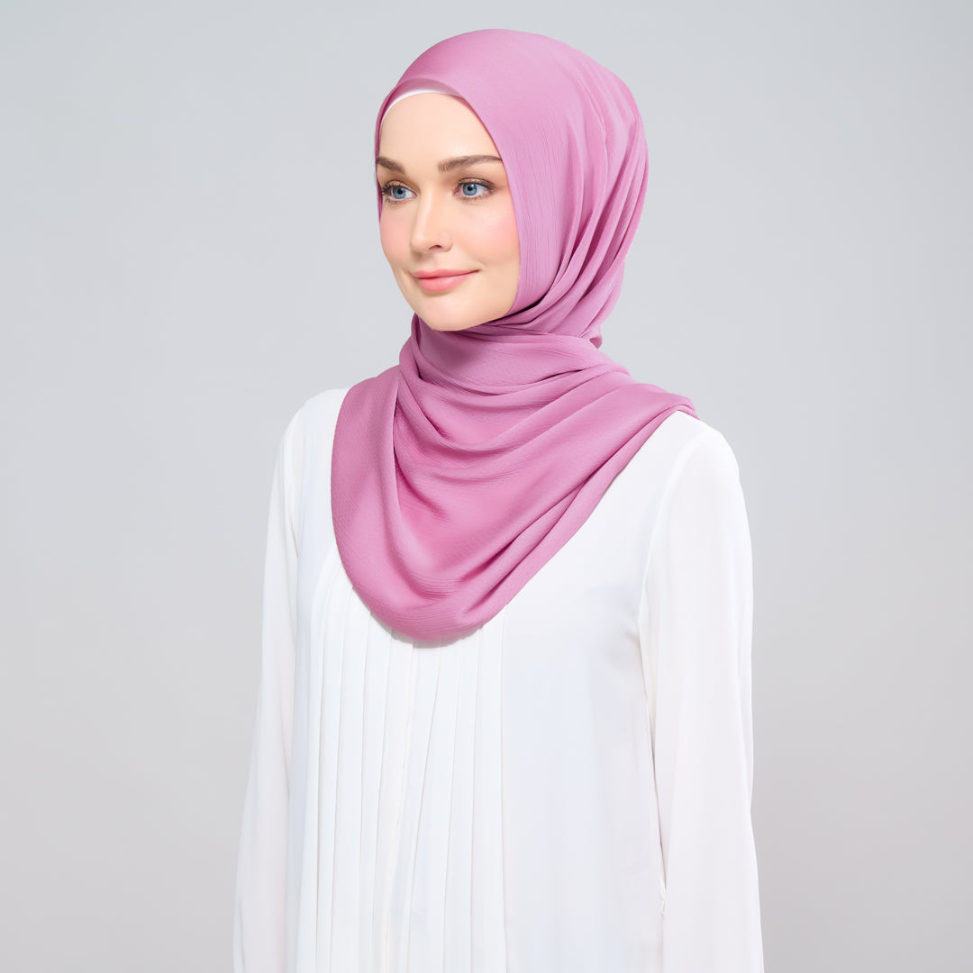 Scarlet Silk Shawl in Sweet Pink