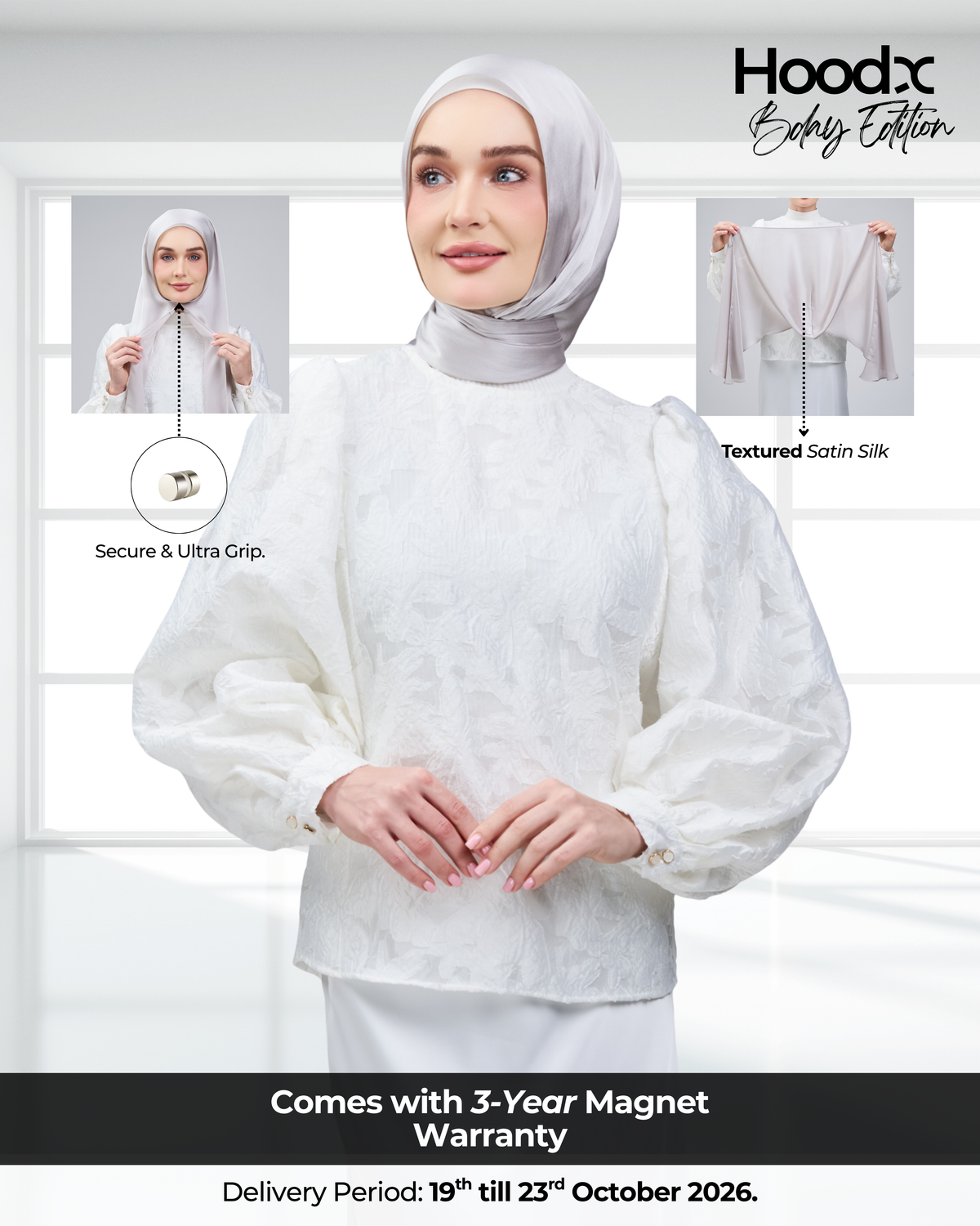 HoodX B.E in Silver Taupe