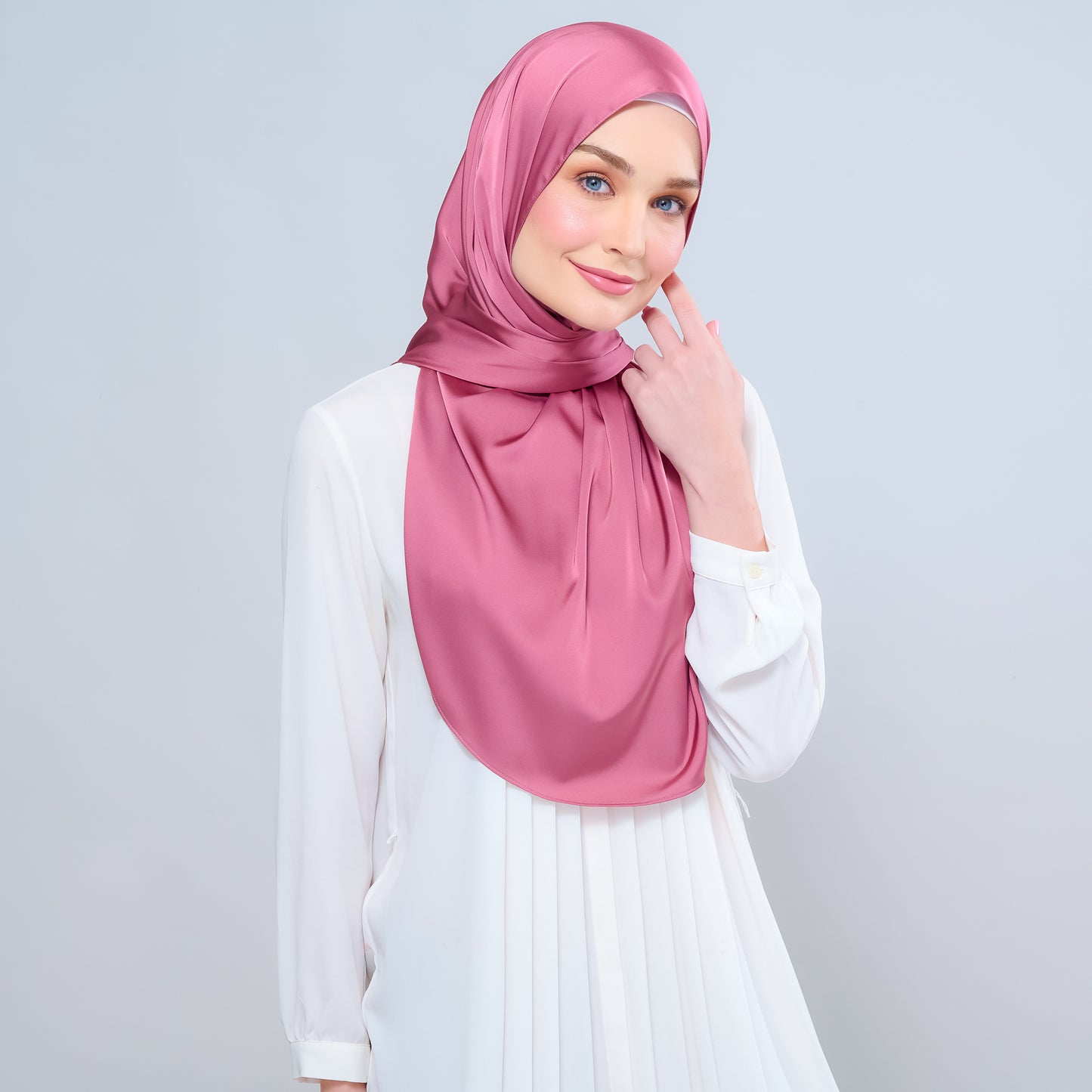 Instant Tag n' Go Shawl | Satin Silk in Sorbet