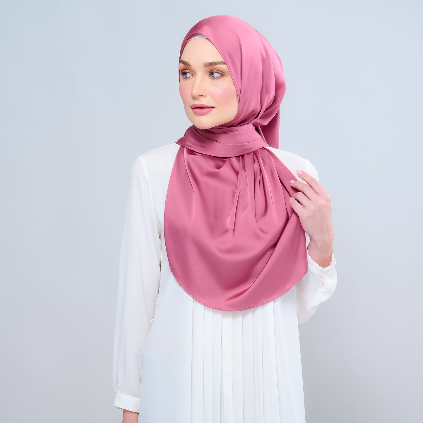 Instant Tag n' Go Shawl | Satin Silk in Sorbet