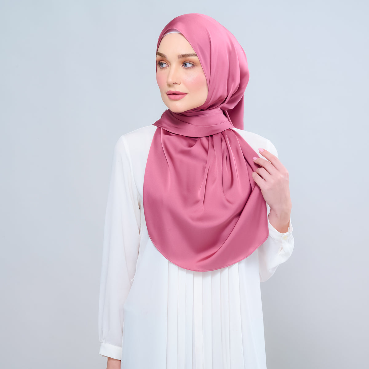 Instant Tag n' Go Shawl | Satin Silk in Sorbet