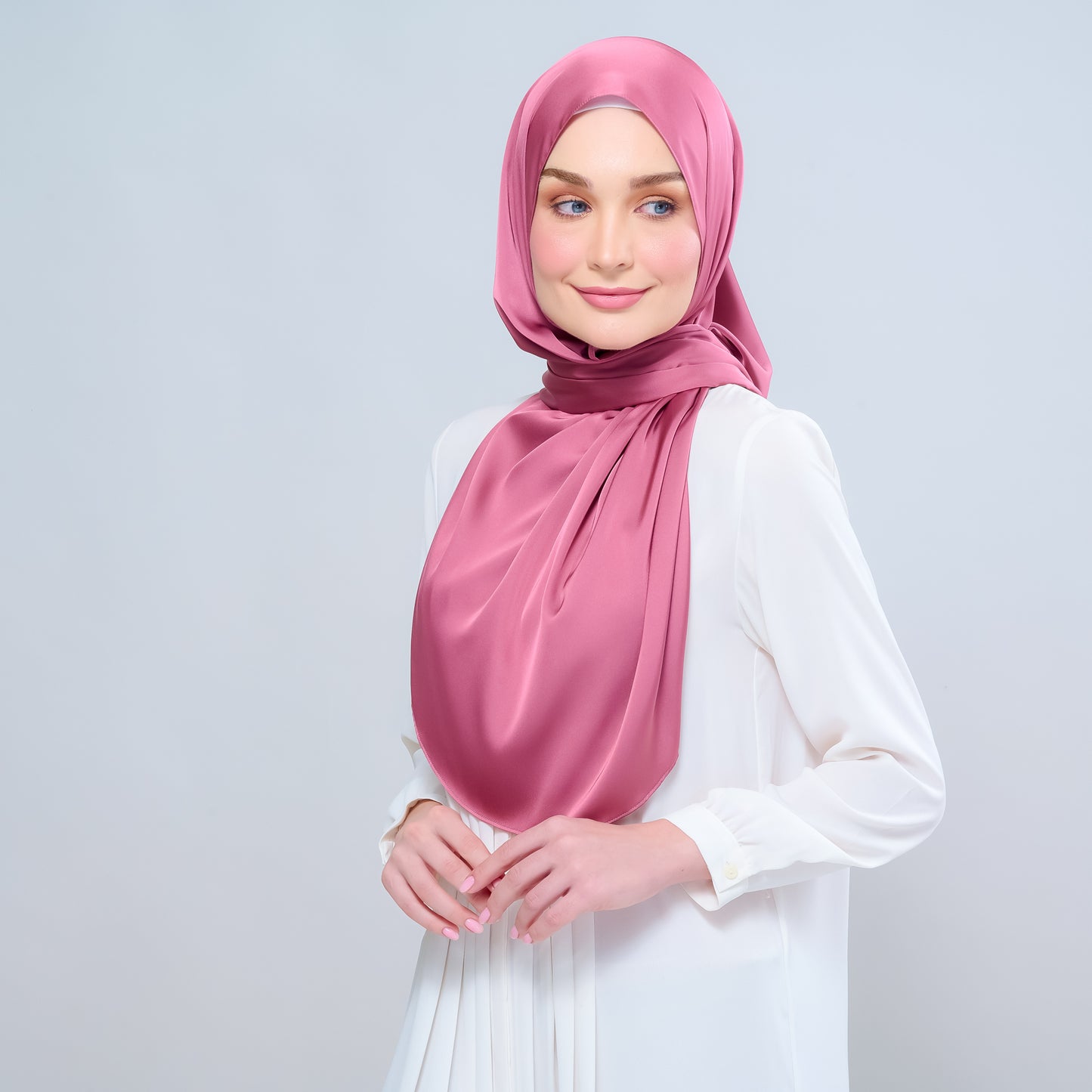 Instant Tag n' Go Shawl | Satin Silk in Sorbet