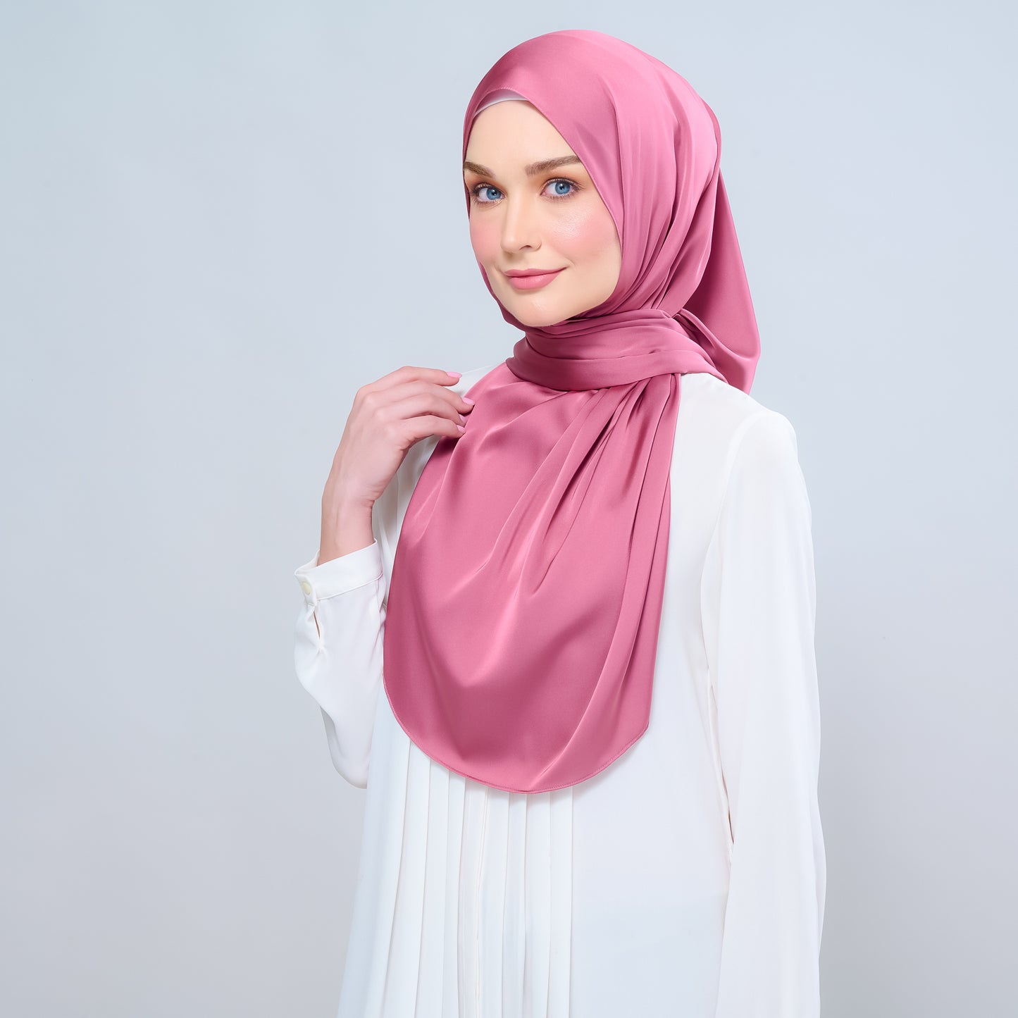 Instant Tag n' Go Shawl | Satin Silk in Sorbet