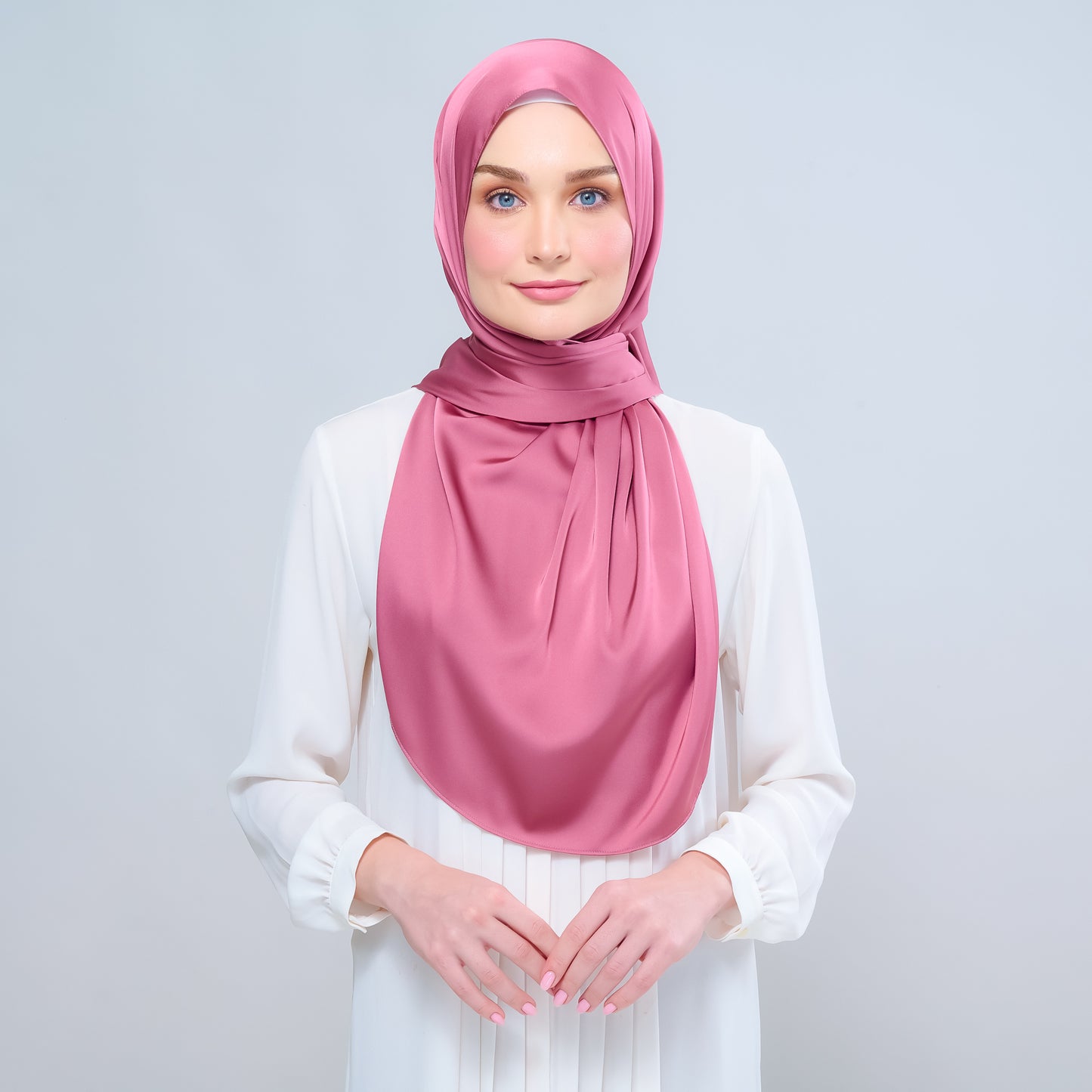 Instant Tag n' Go Shawl | Satin Silk in Sorbet
