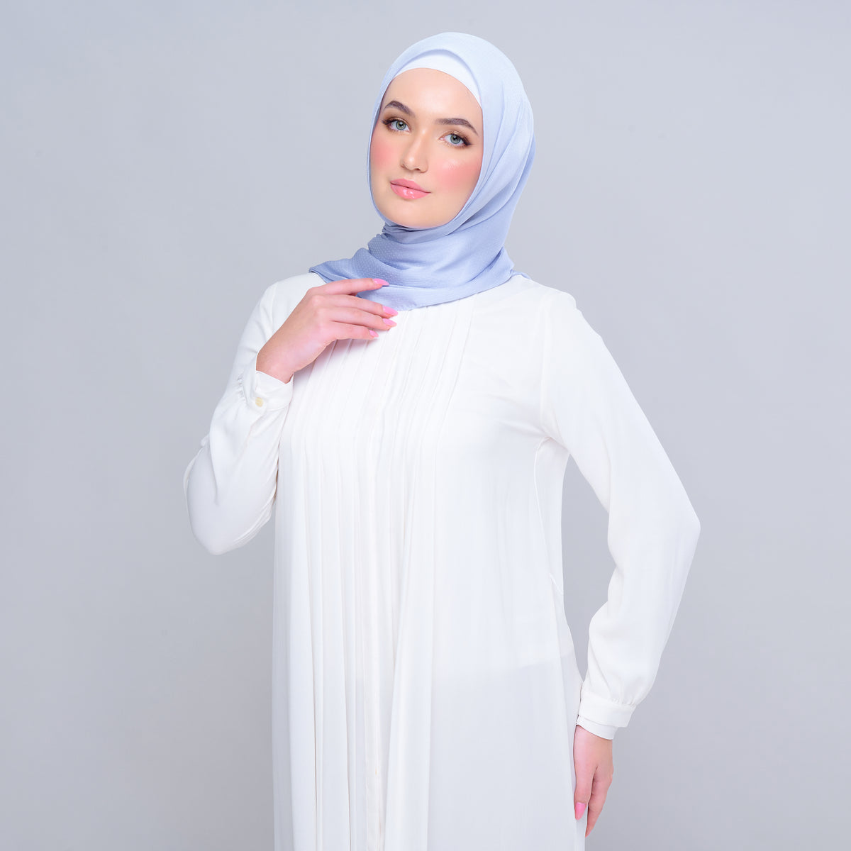 Instant Tag n' Go Butterfly | Textured Satin in Powder Blue