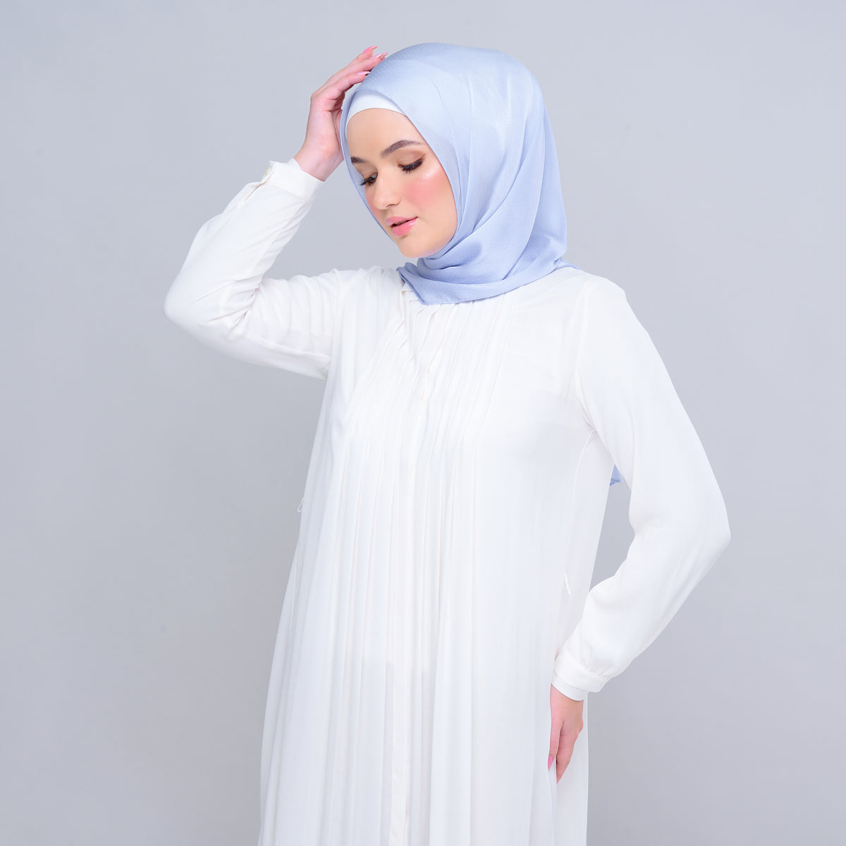 Instant Tag n' Go Butterfly | Textured Satin in Powder Blue