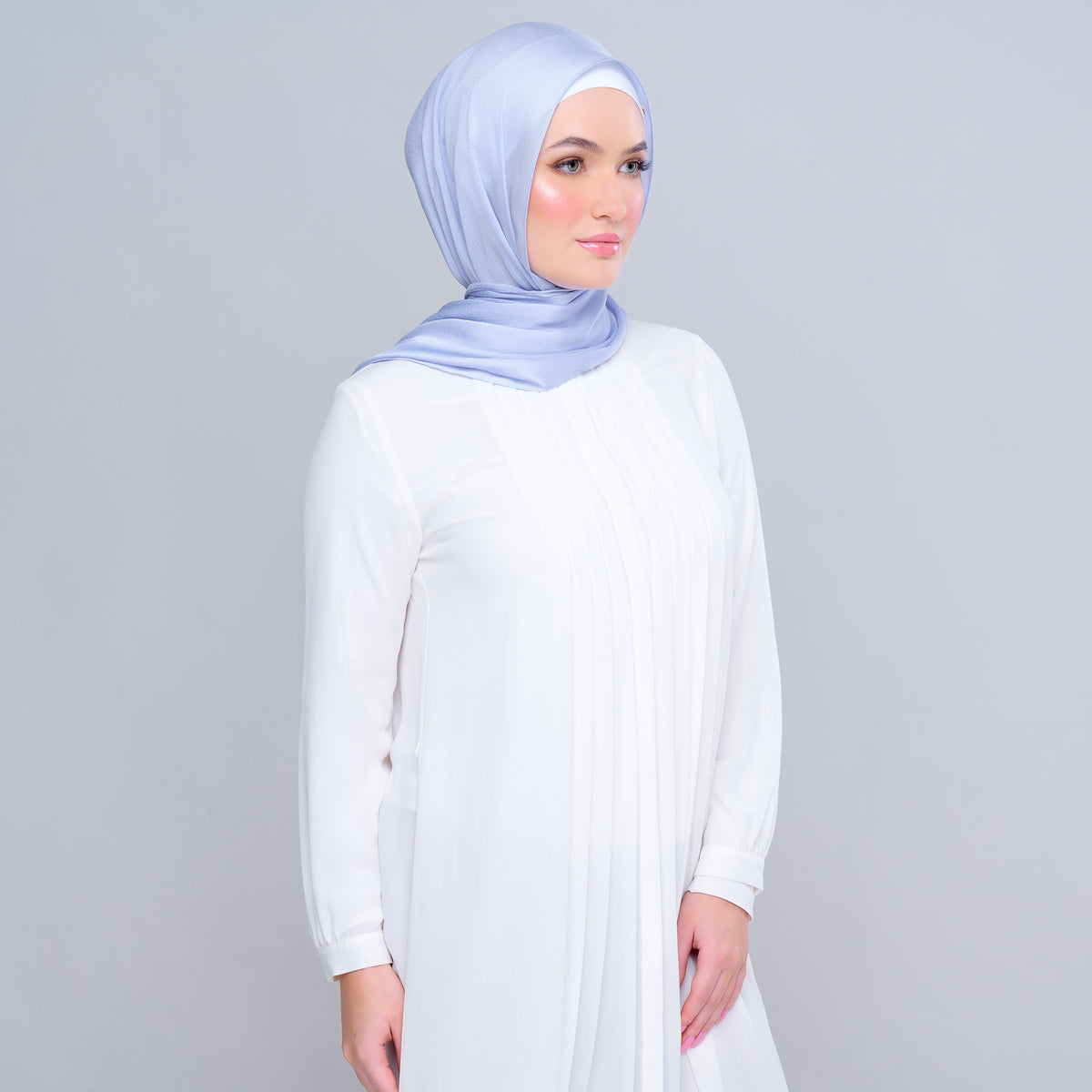 Instant Tag n' Go Butterfly | Textured Satin in Powder Blue