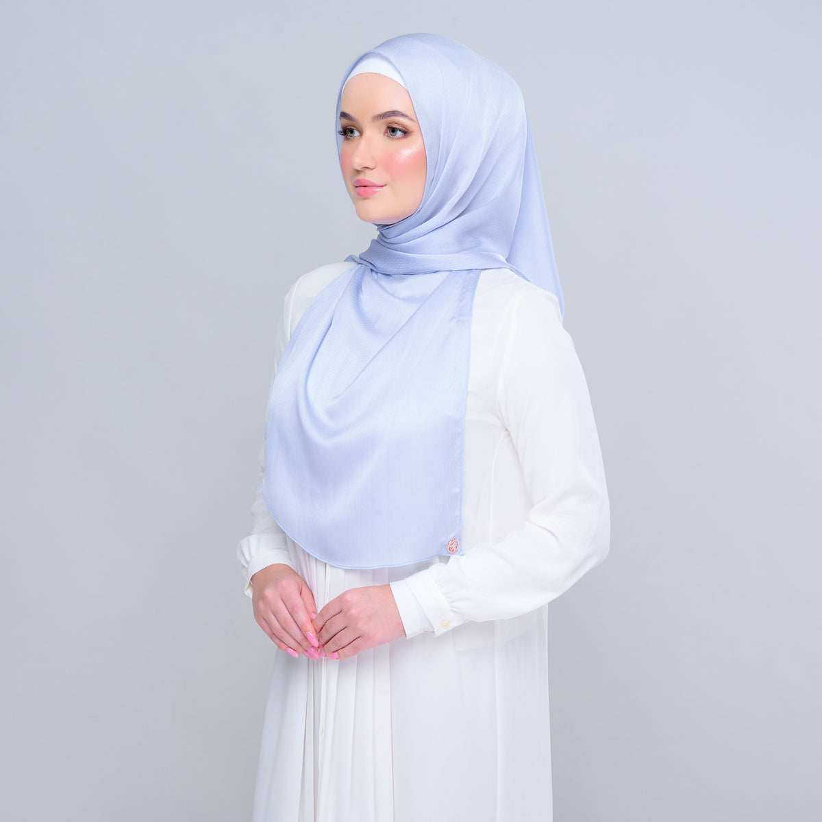 Instant Tag n' Go Butterfly | Textured Satin in Powder Blue