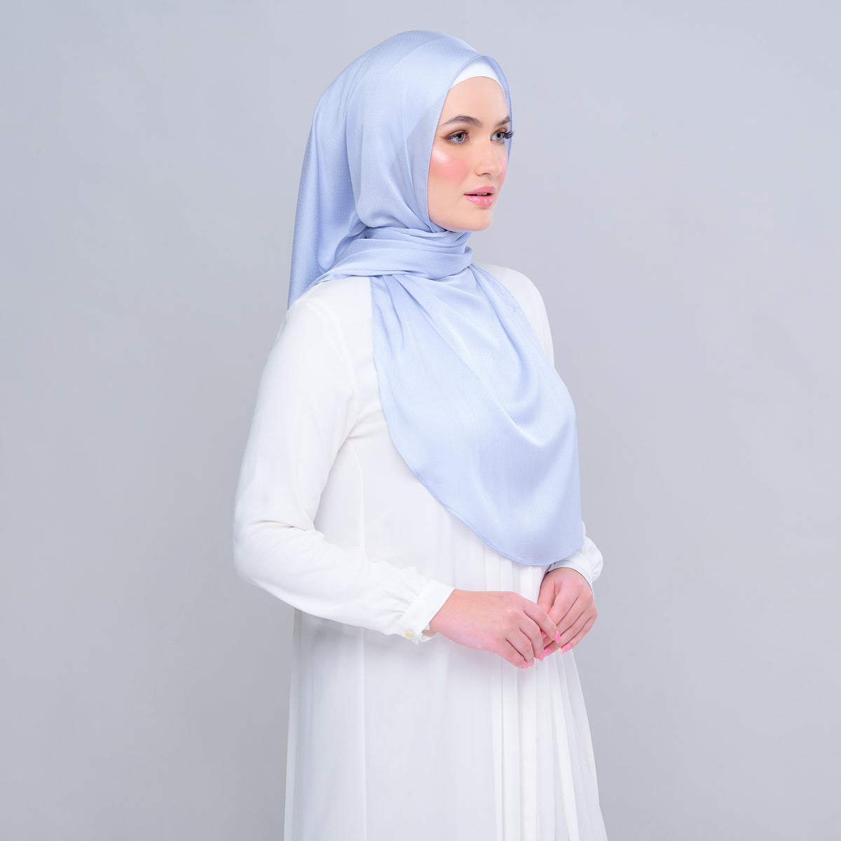 Instant Tag n' Go Butterfly | Textured Satin in Powder Blue