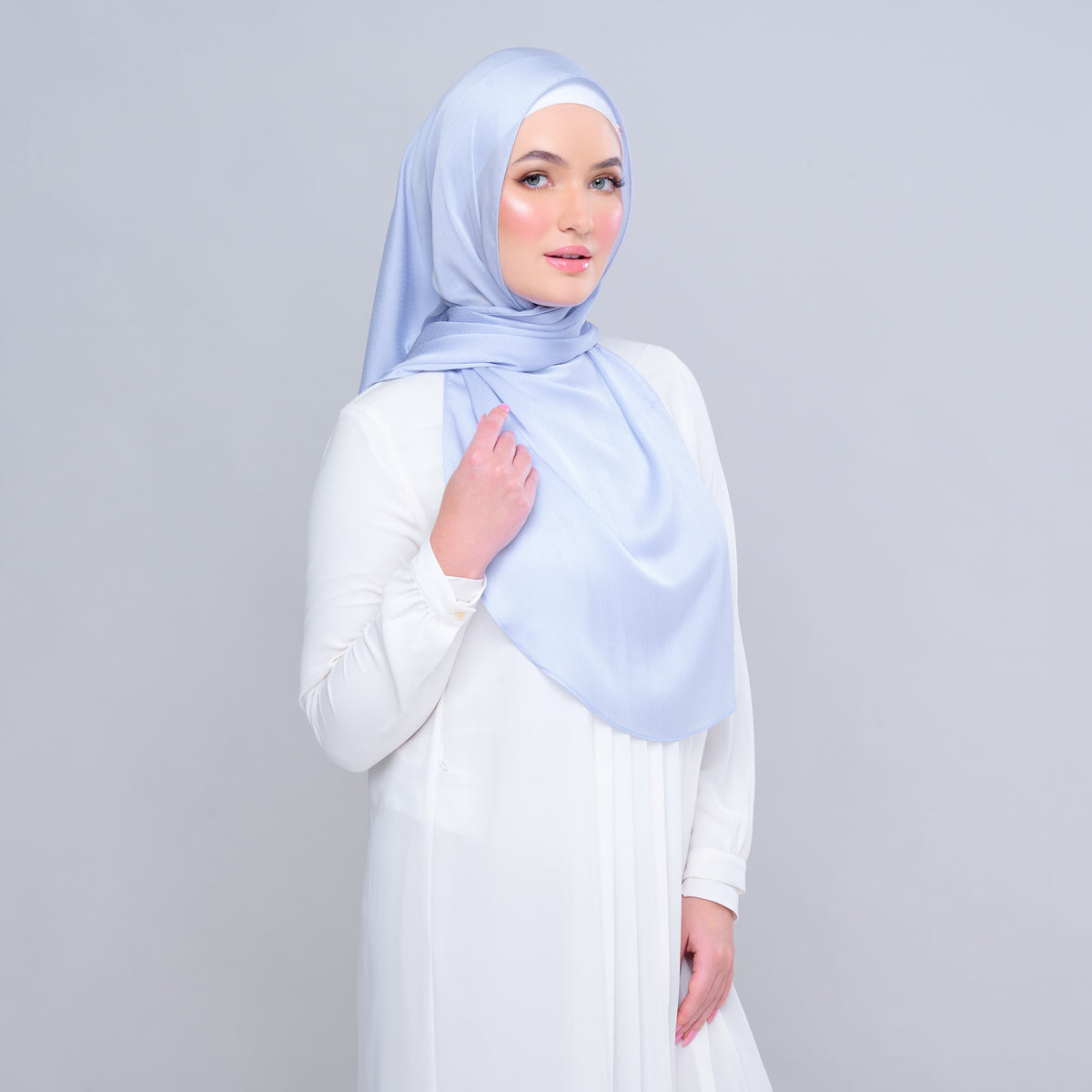 Instant Tag n' Go Butterfly | Textured Satin in Powder Blue