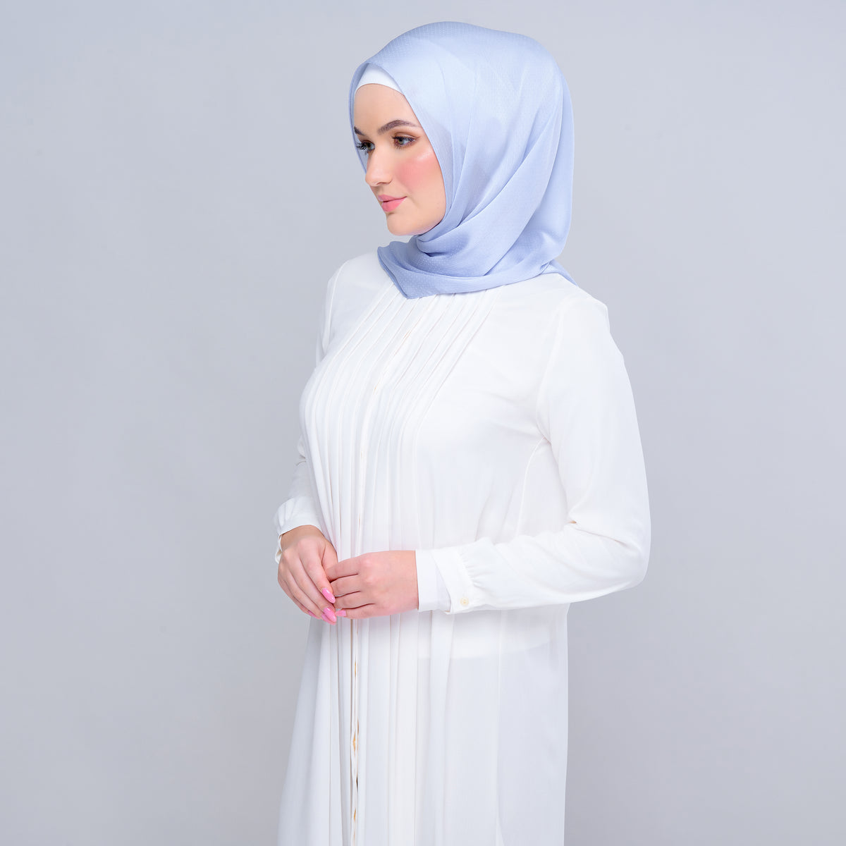 Instant Tag n' Go Butterfly | Textured Satin in Powder Blue