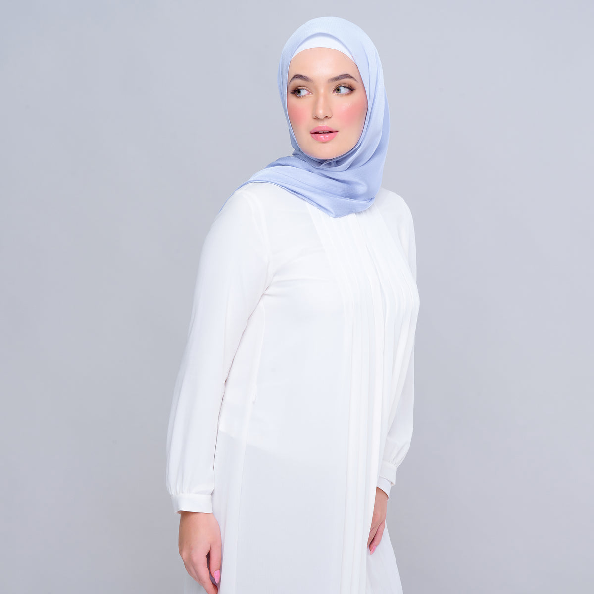 Instant Tag n' Go Butterfly | Textured Satin in Powder Blue