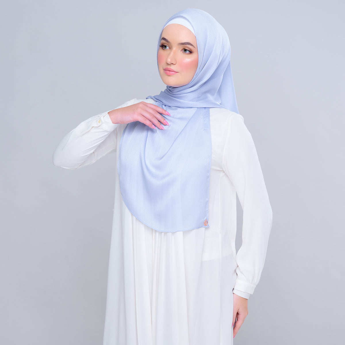 Instant Tag n' Go Butterfly | Textured Satin in Powder Blue