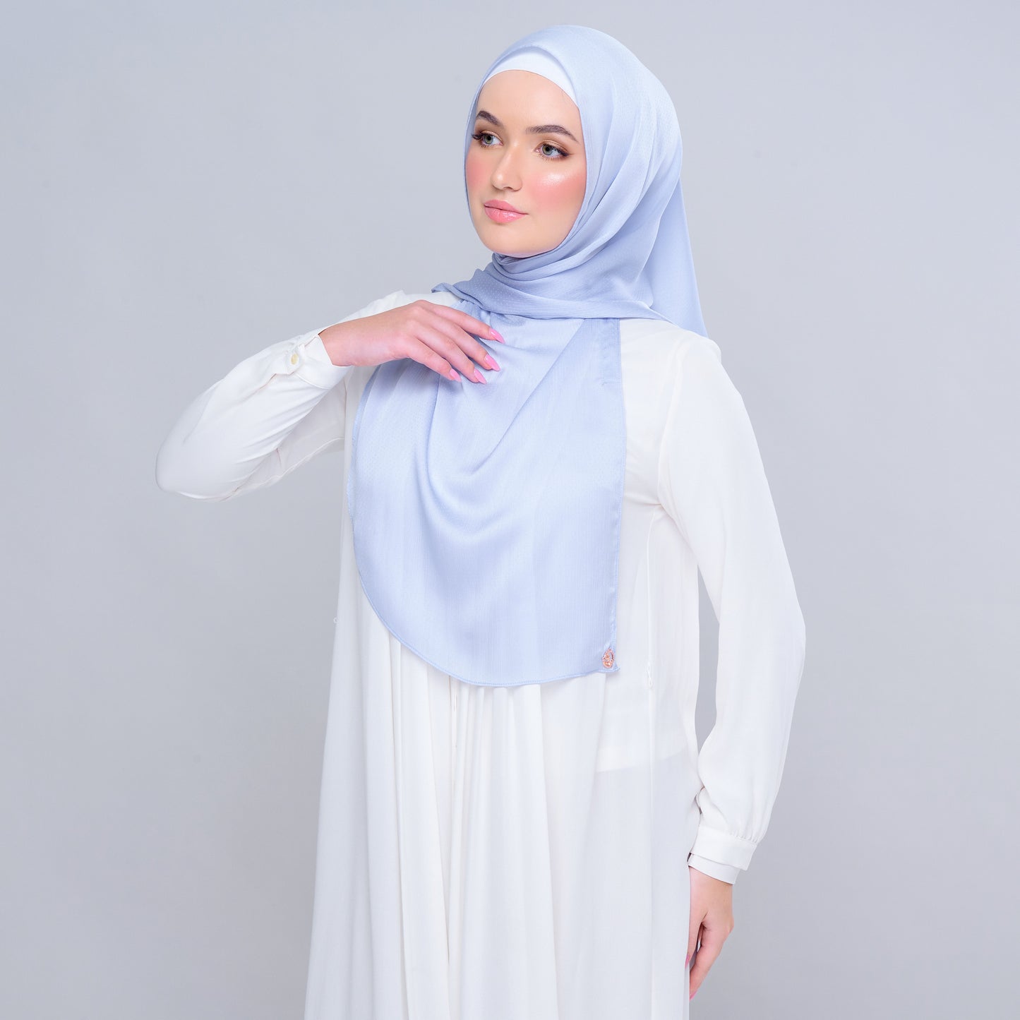 'New' Instant Tag & Go | Textured Satin in Powder Blue