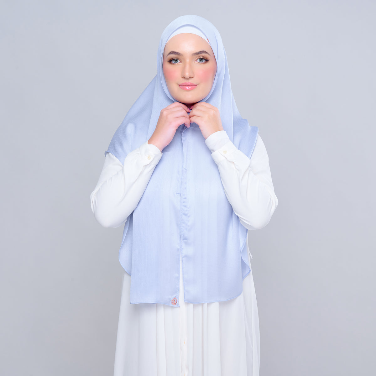 Instant Tag n' Go Butterfly | Textured Satin in Powder Blue