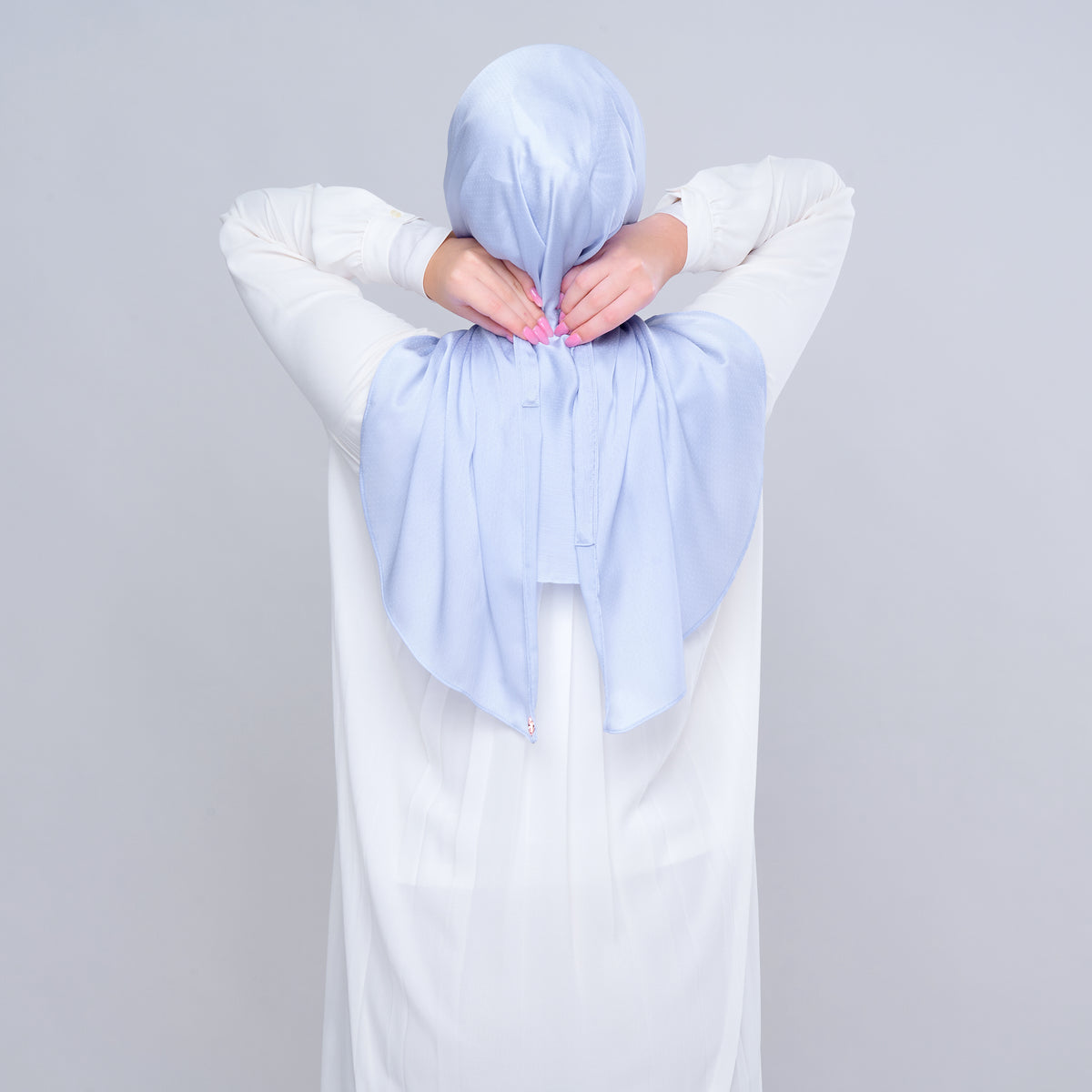 Instant Tag n' Go Butterfly | Textured Satin in Powder Blue