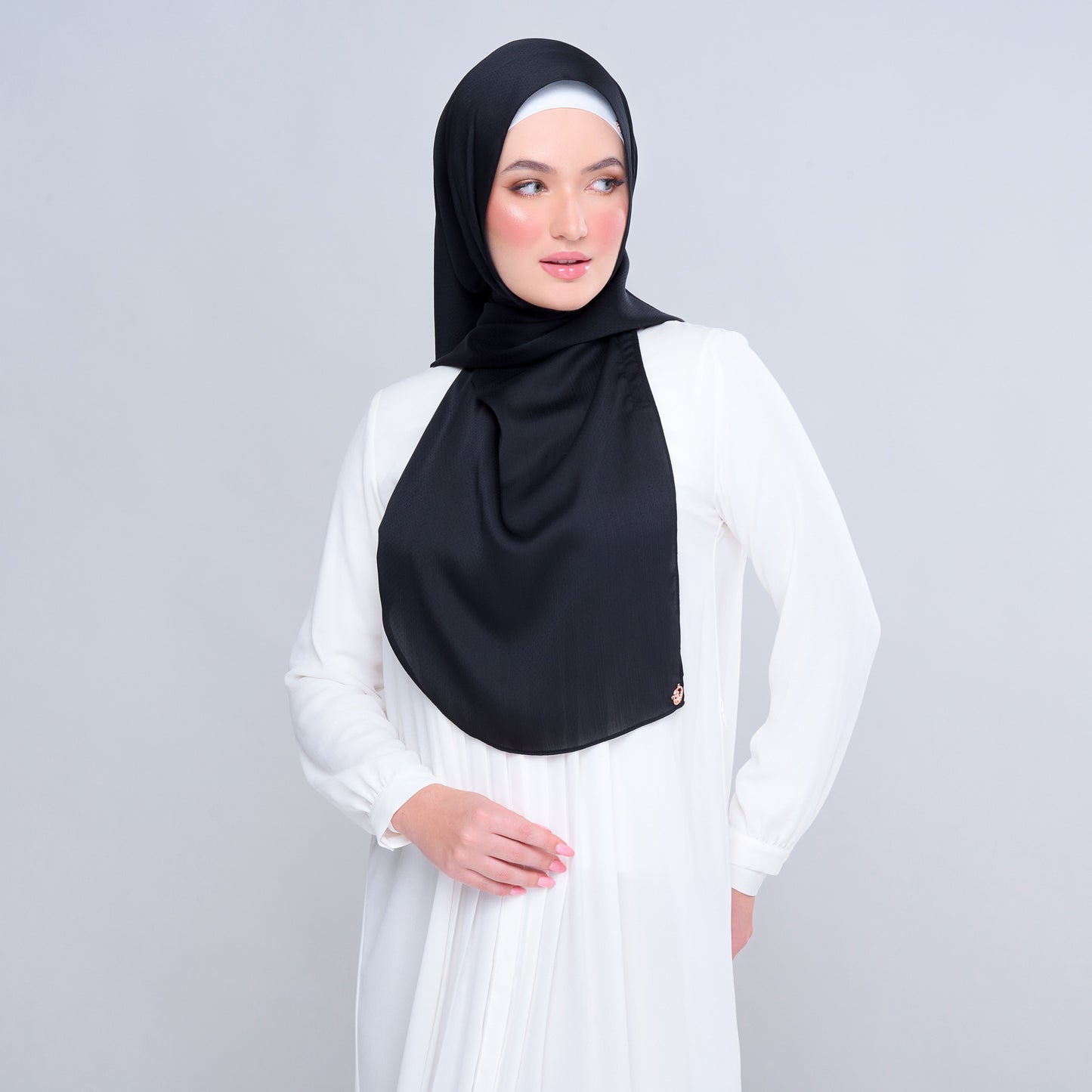 Instant Tag n' Go Butterfly | Textured Satin in Black