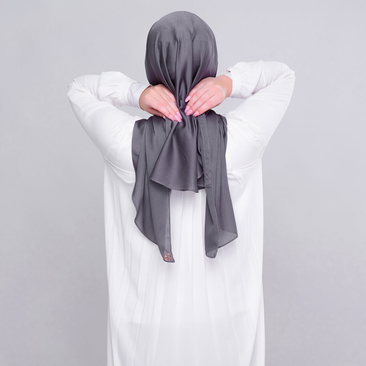 Instant Tag n' Go Butterfly | Textured Satin in Metro Grey