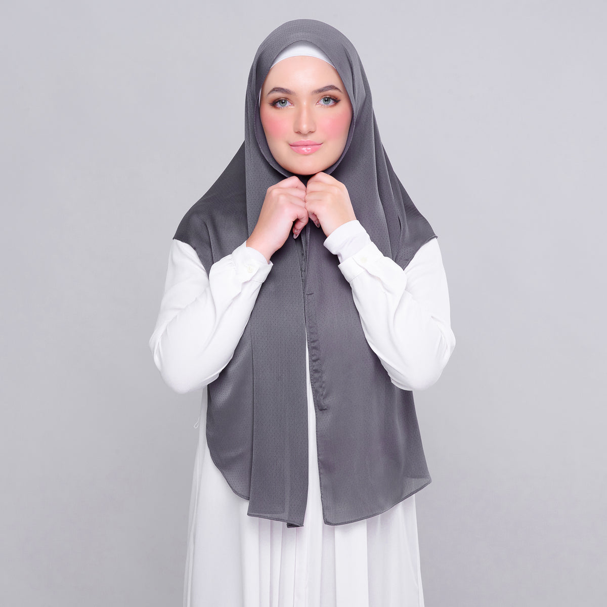 Instant Tag n' Go Butterfly | Textured Satin in Metro Grey