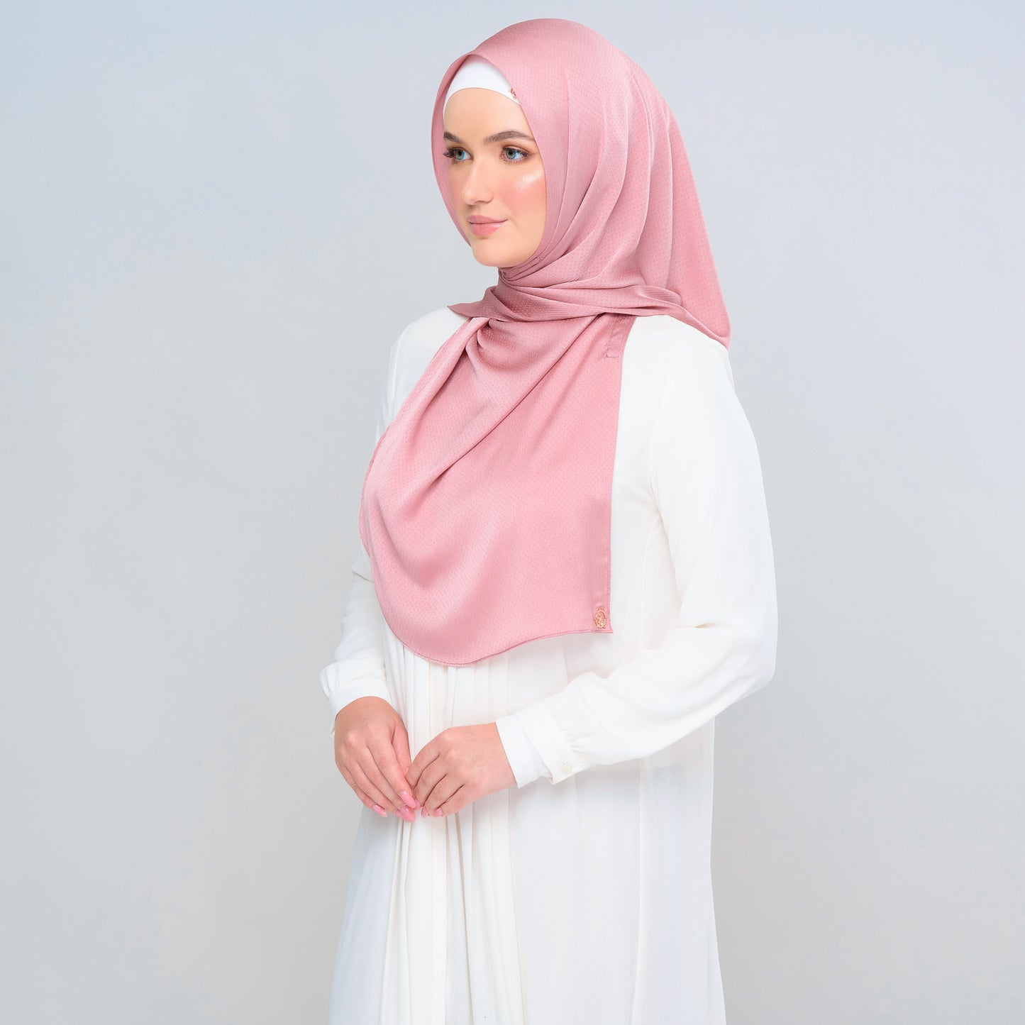 'New' Instant Tag & Go | Textured Satin in Dusty Pink