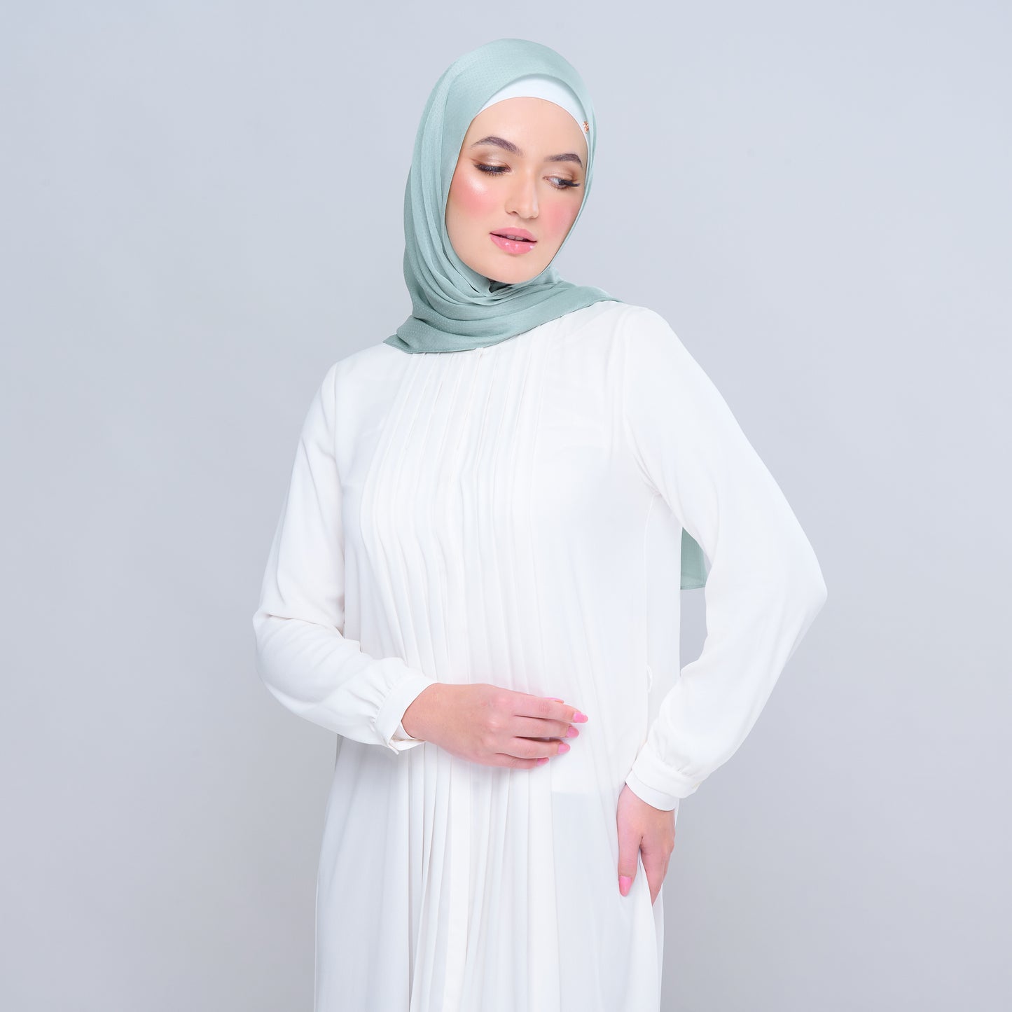 Instant Tag n' Go Butterfly | Textured Satin in Mint Green