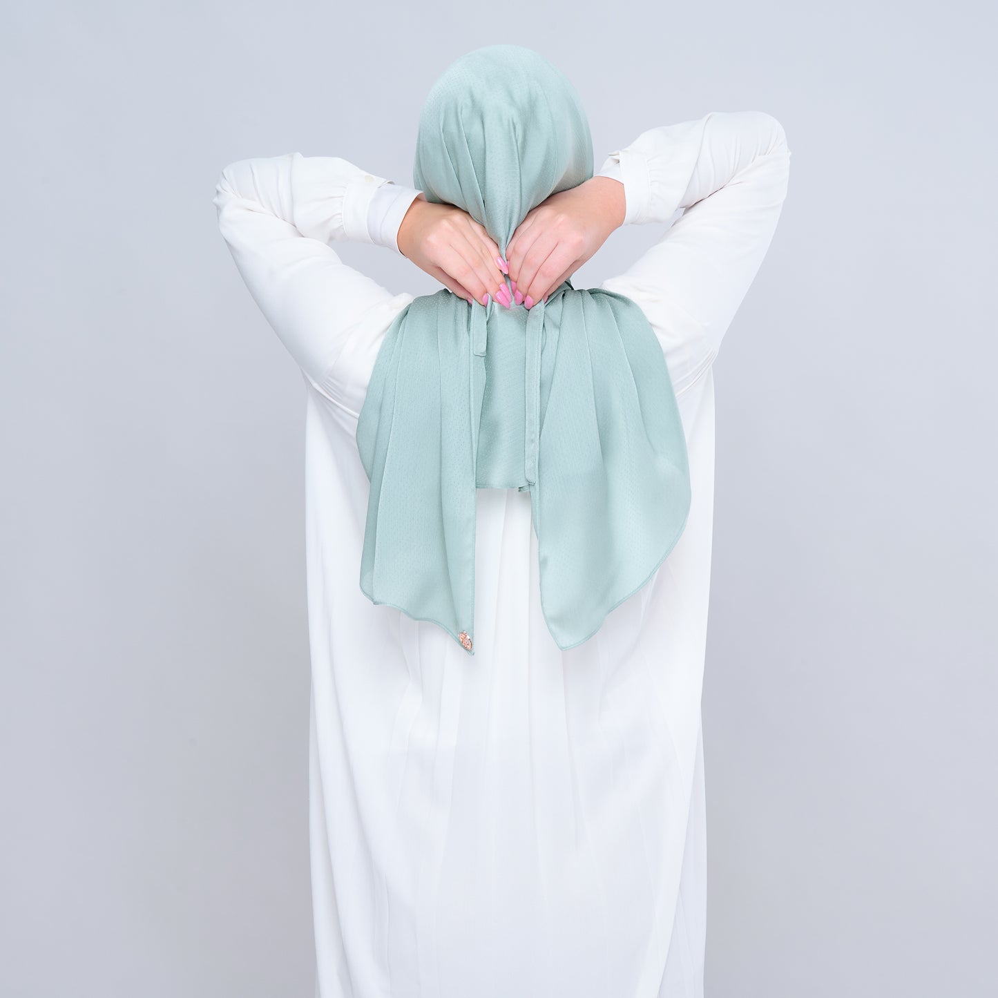 Instant Tag n' Go Butterfly | Textured Satin in Mint Green