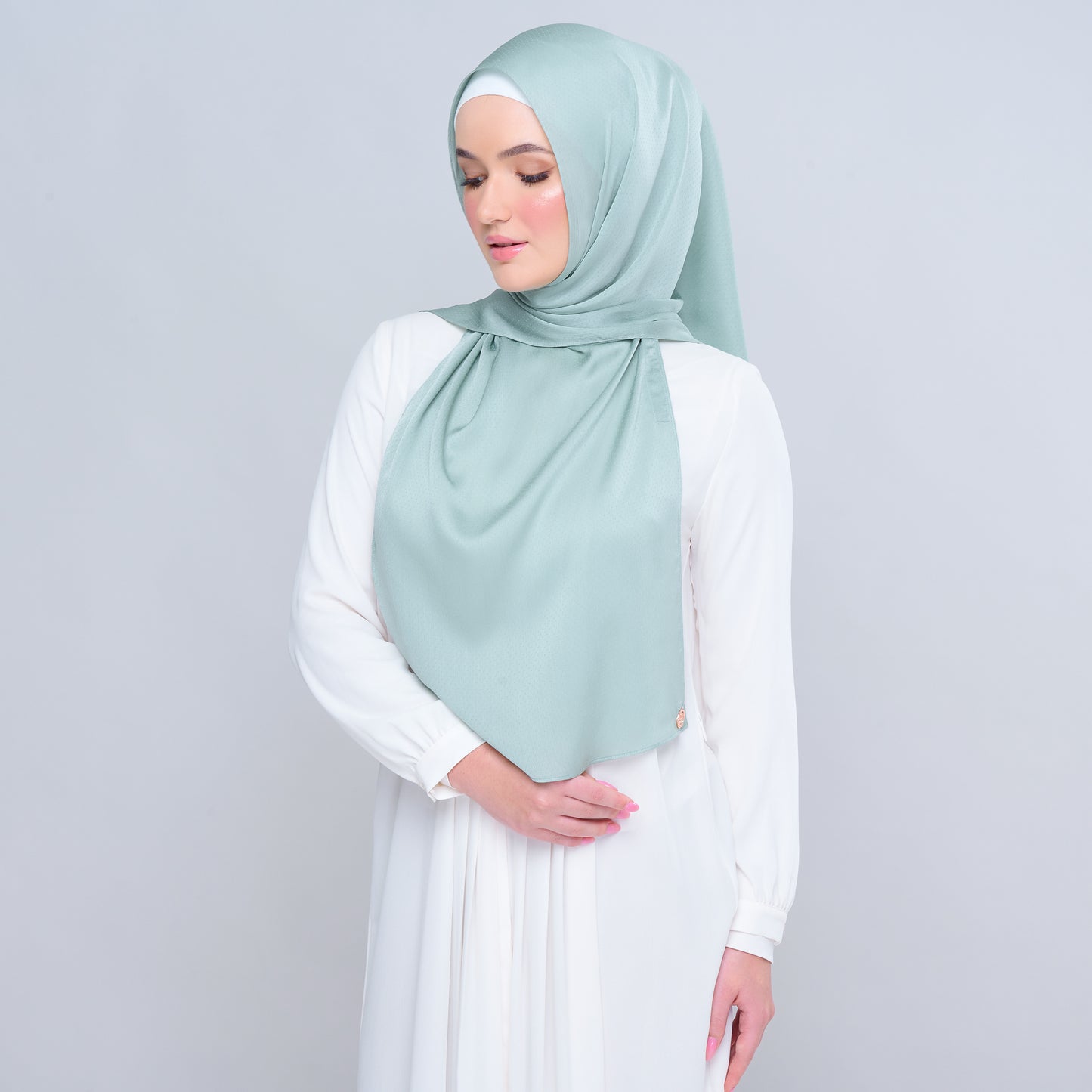 Instant Tag n' Go Butterfly | Textured Satin in Mint Green