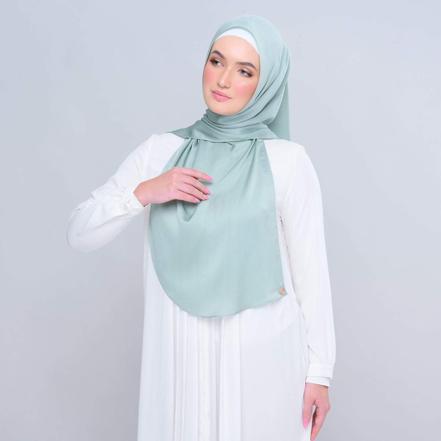Instant Tag n' Go Butterfly | Textured Satin in Mint Green