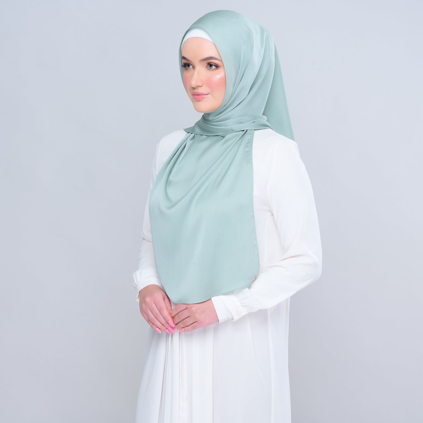 'New' Instant Tag & Go | Textured Satin in Mint Green