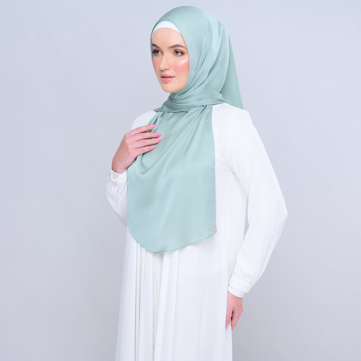 Instant Tag n' Go Butterfly | Textured Satin in Mint Green
