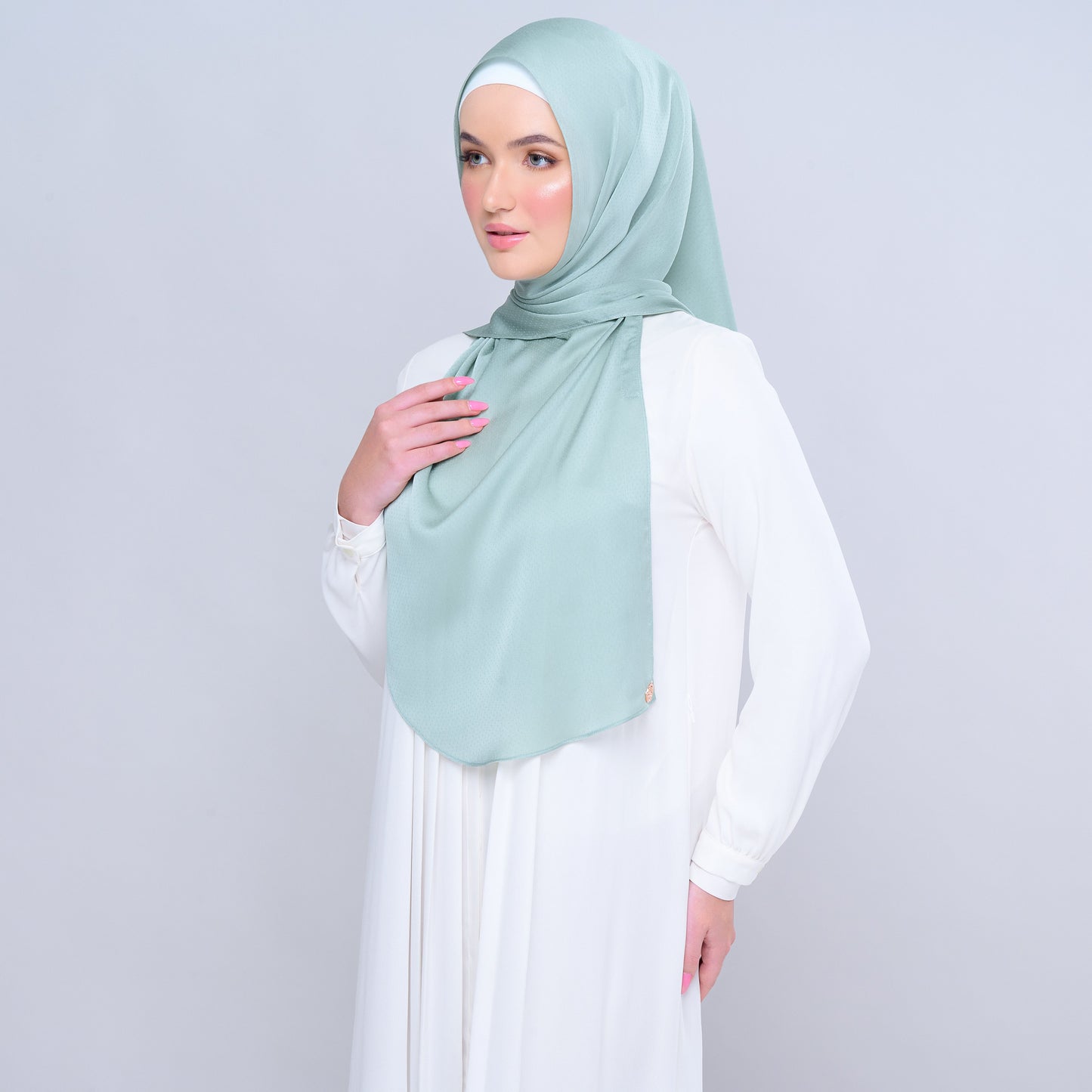 'New' Instant Tag & Go | Textured Satin in Mint Green