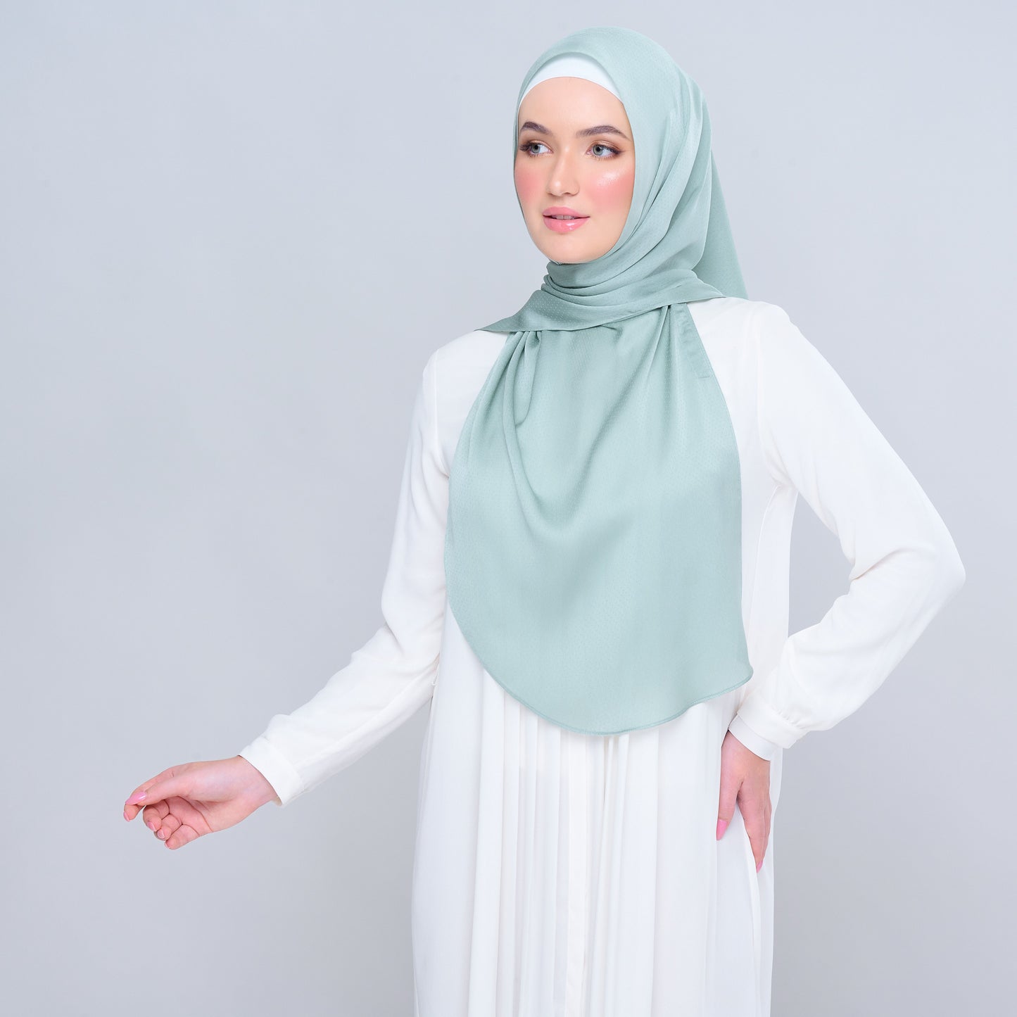'New' Instant Tag & Go | Textured Satin in Mint Green