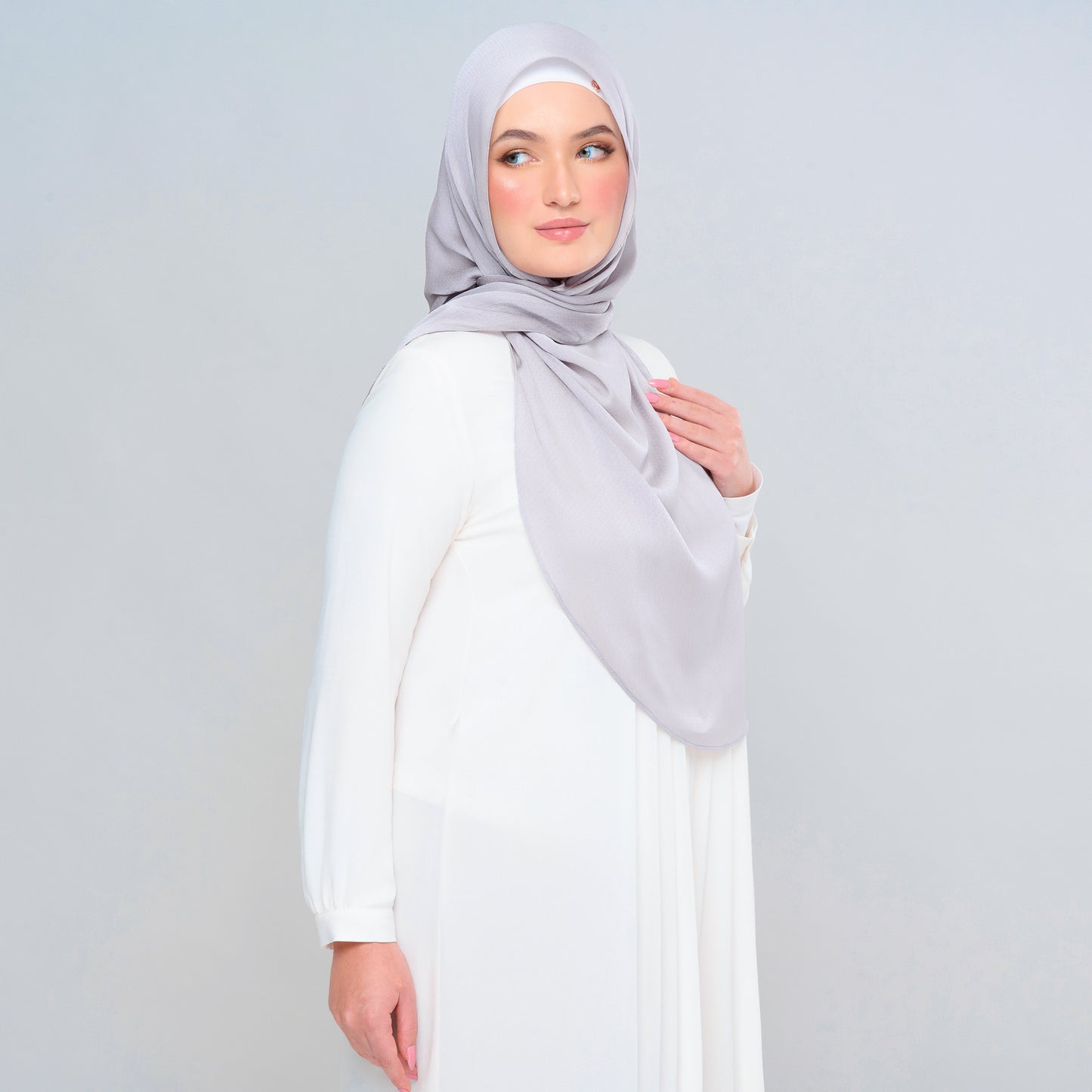 Instant Tag n' Go Butterfly | Textured Satin in Light Silver