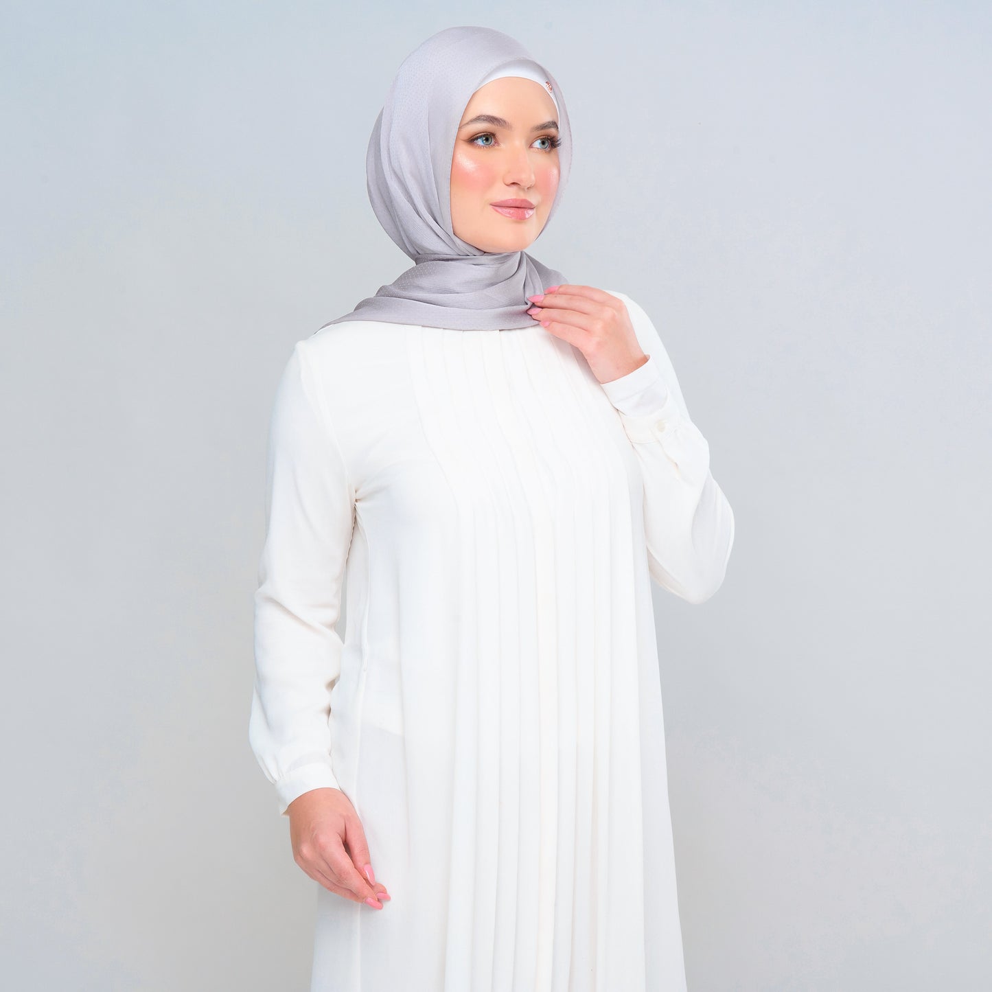 Instant Tag n' Go Butterfly | Textured Satin in Light Silver