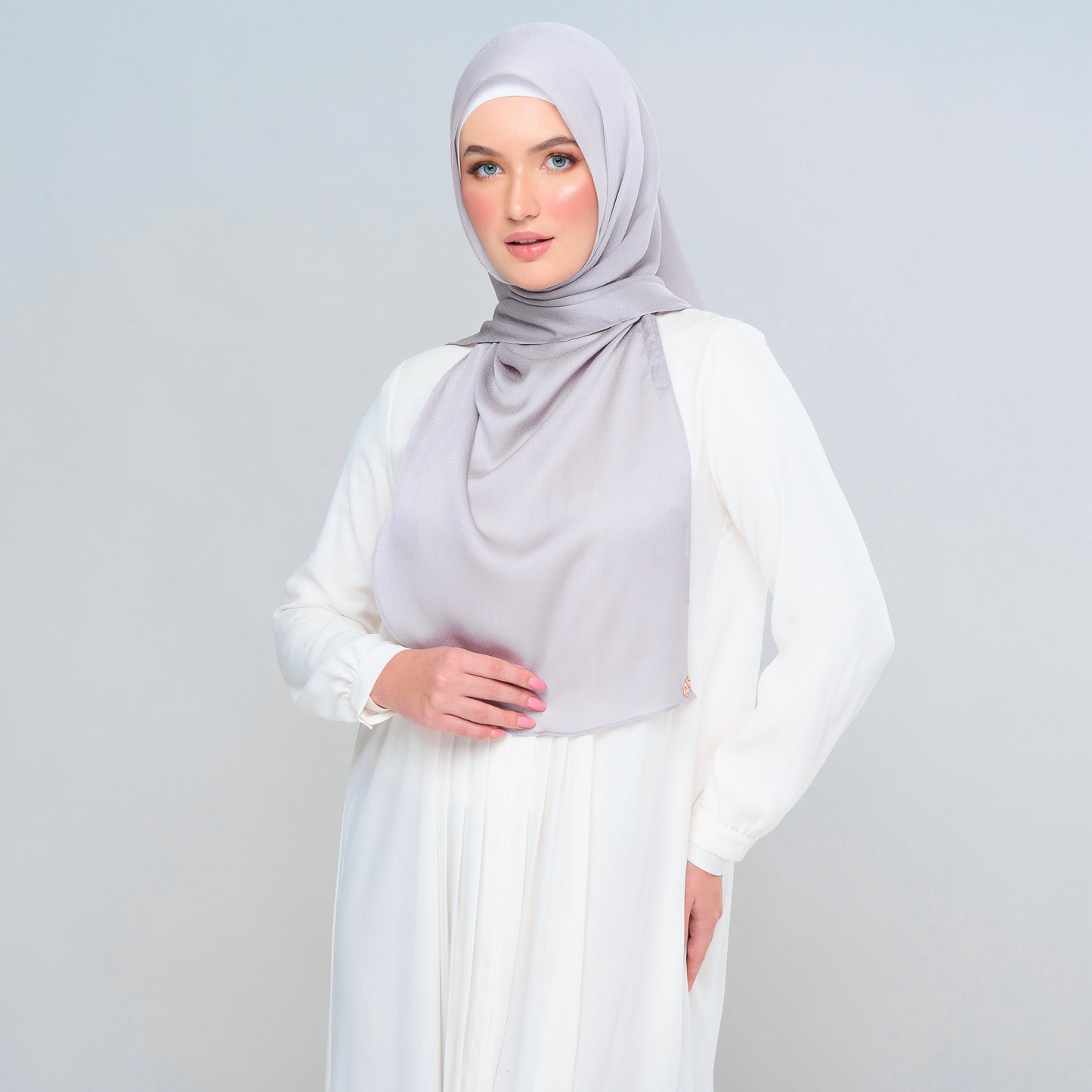 Instant Tag n' Go Butterfly | Textured Satin in Light Silver