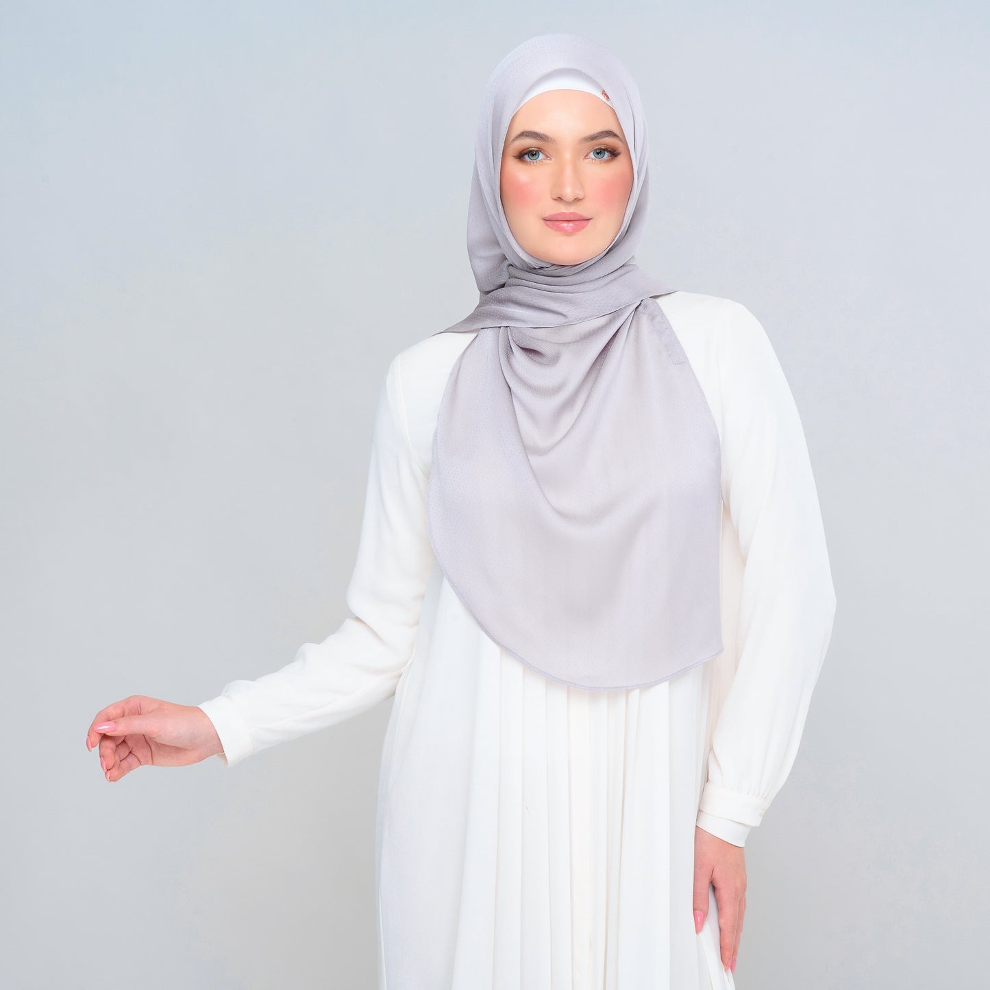 Instant Tag n' Go Butterfly | Textured Satin in Light Silver