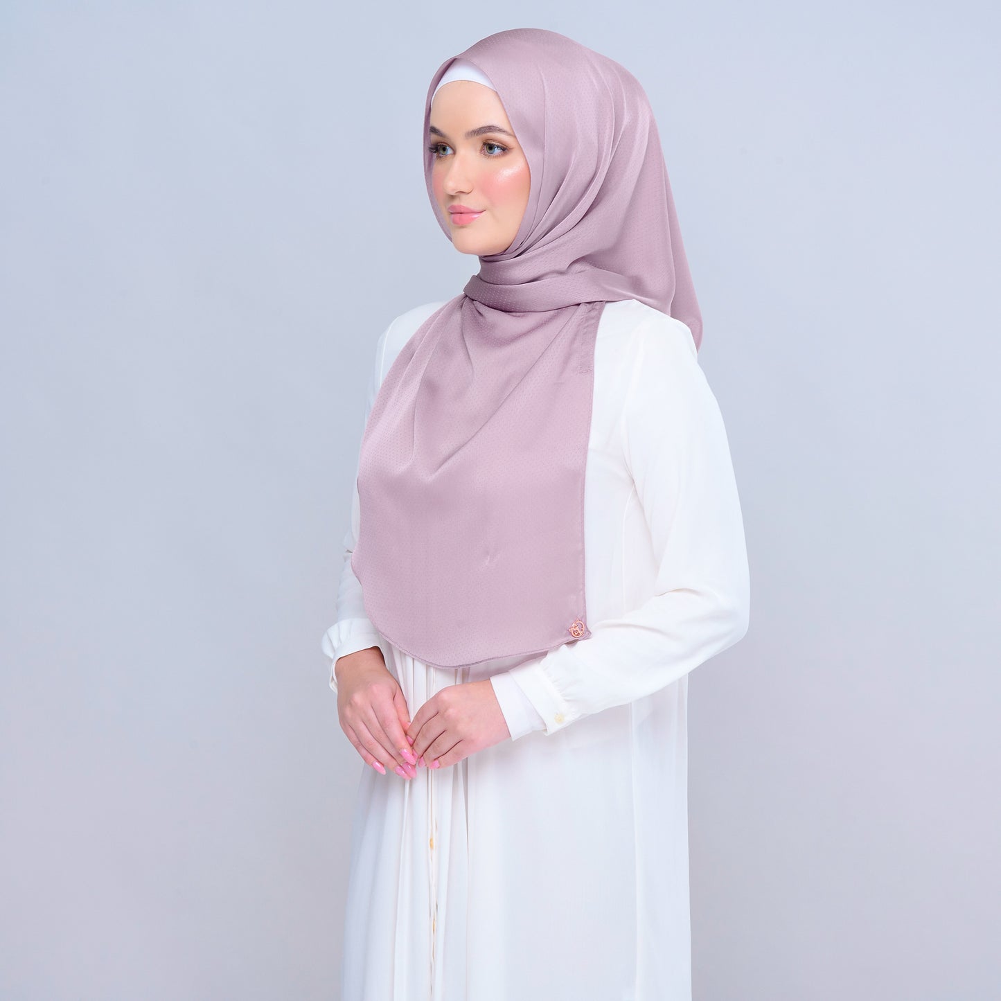 'New' Instant Tag & Go | Textured Satin in Nude Berry
