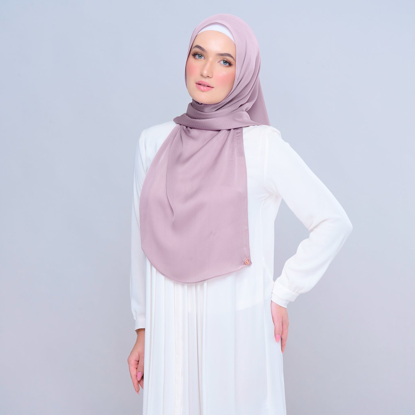 'New' Instant Tag & Go | Textured Satin in Nude Berry