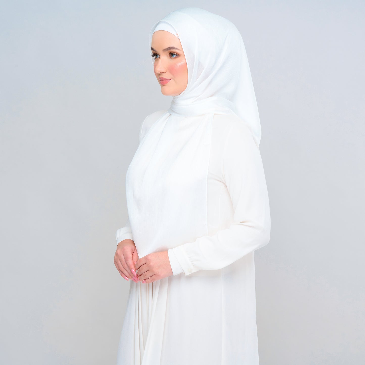 Instant Tag n' Go Butterfly | Textured Satin in Pure White