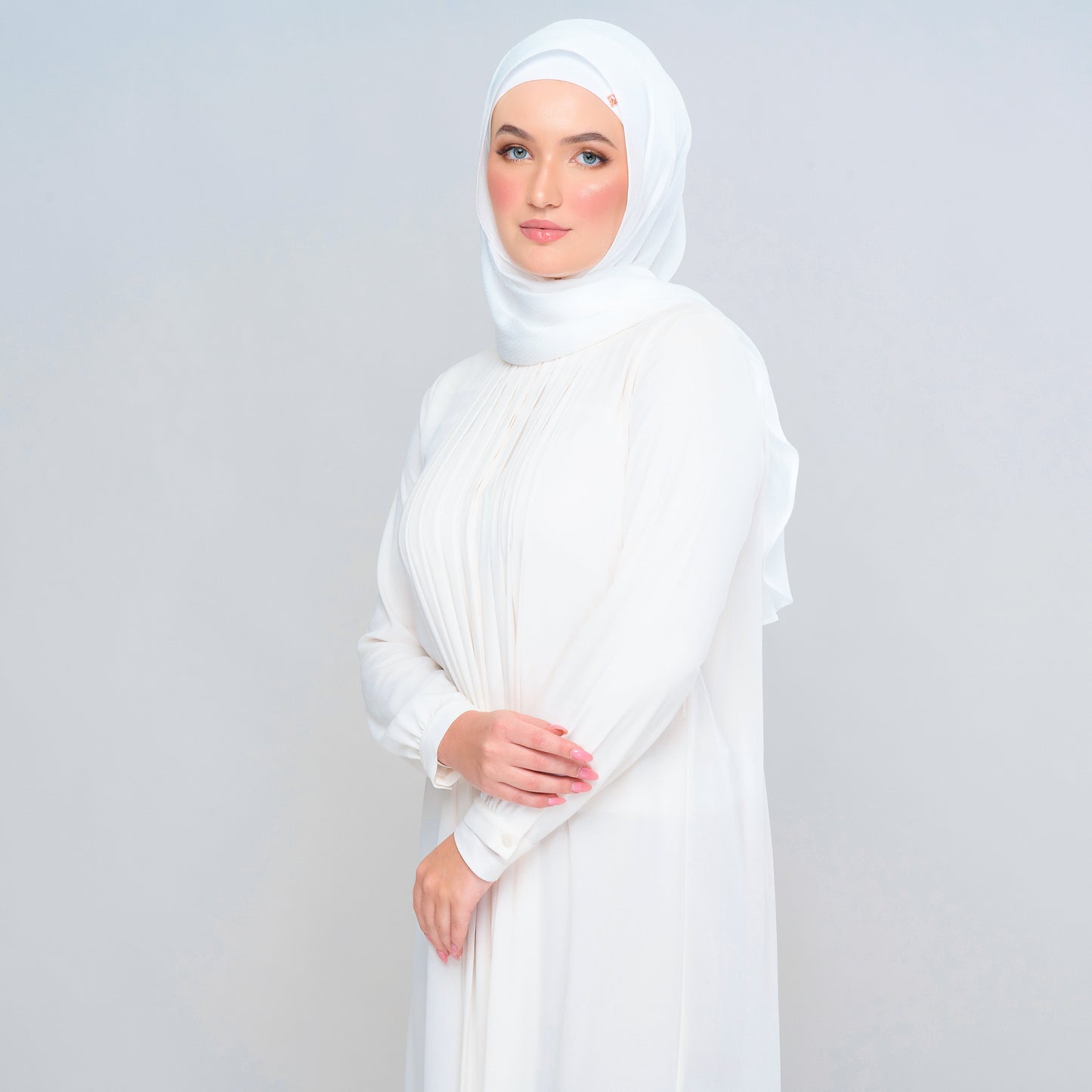 Instant Tag n' Go Butterfly | Textured Satin in Pure White