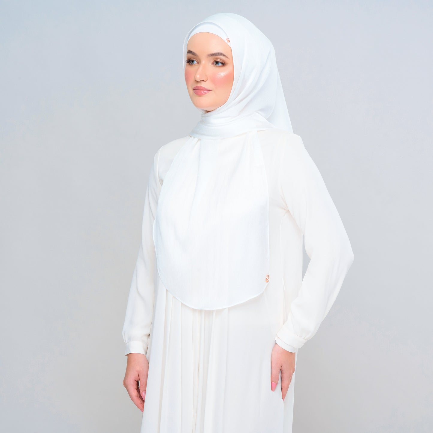 Instant Tag n' Go Butterfly | Textured Satin in Pure White