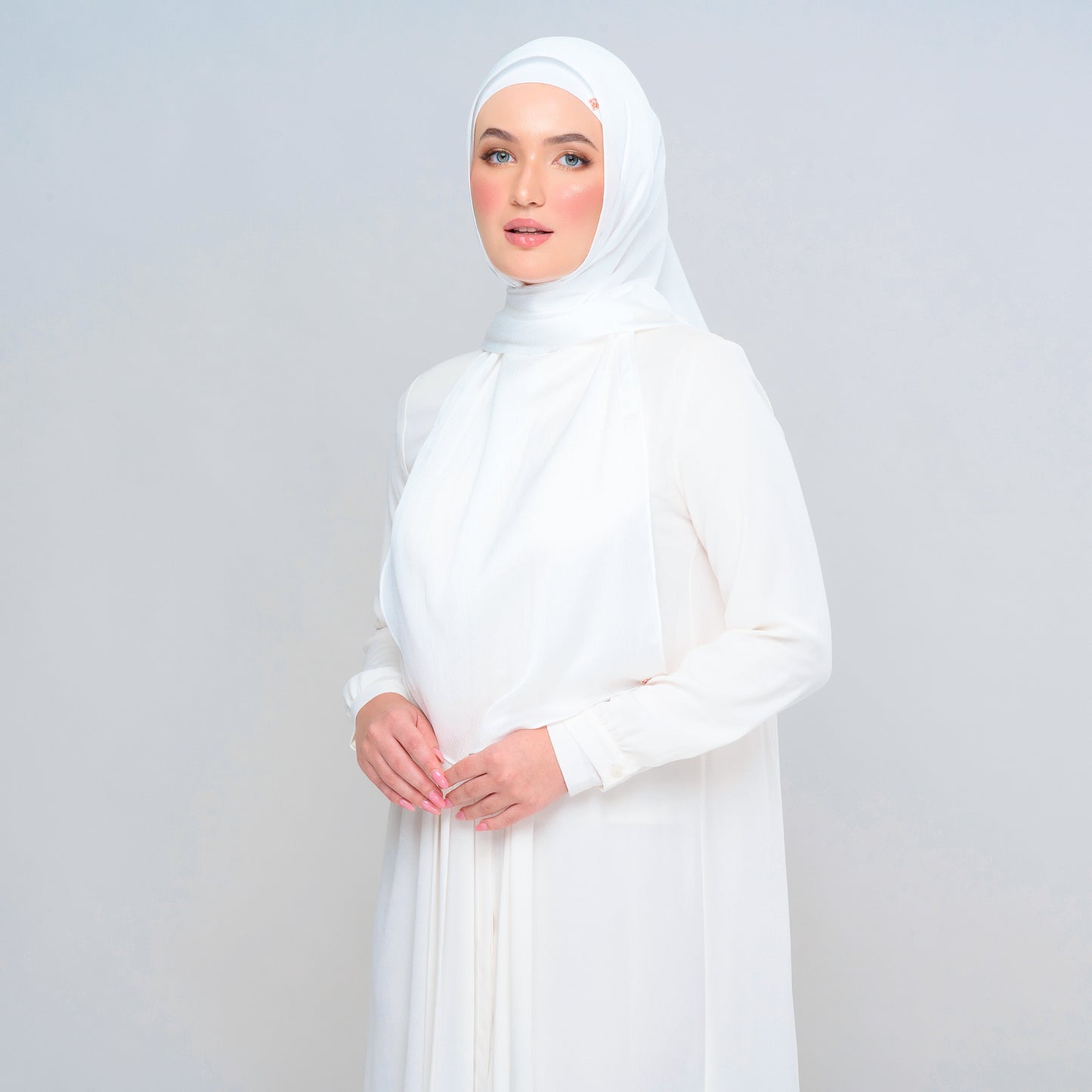 Instant Tag n' Go Butterfly | Textured Satin in Pure White