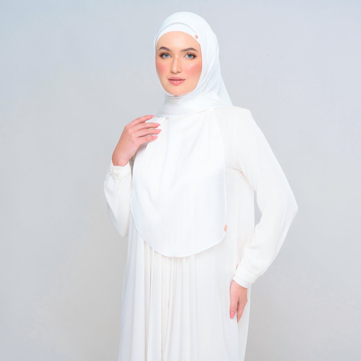 Instant Tag n' Go Butterfly | Textured Satin in Pure White