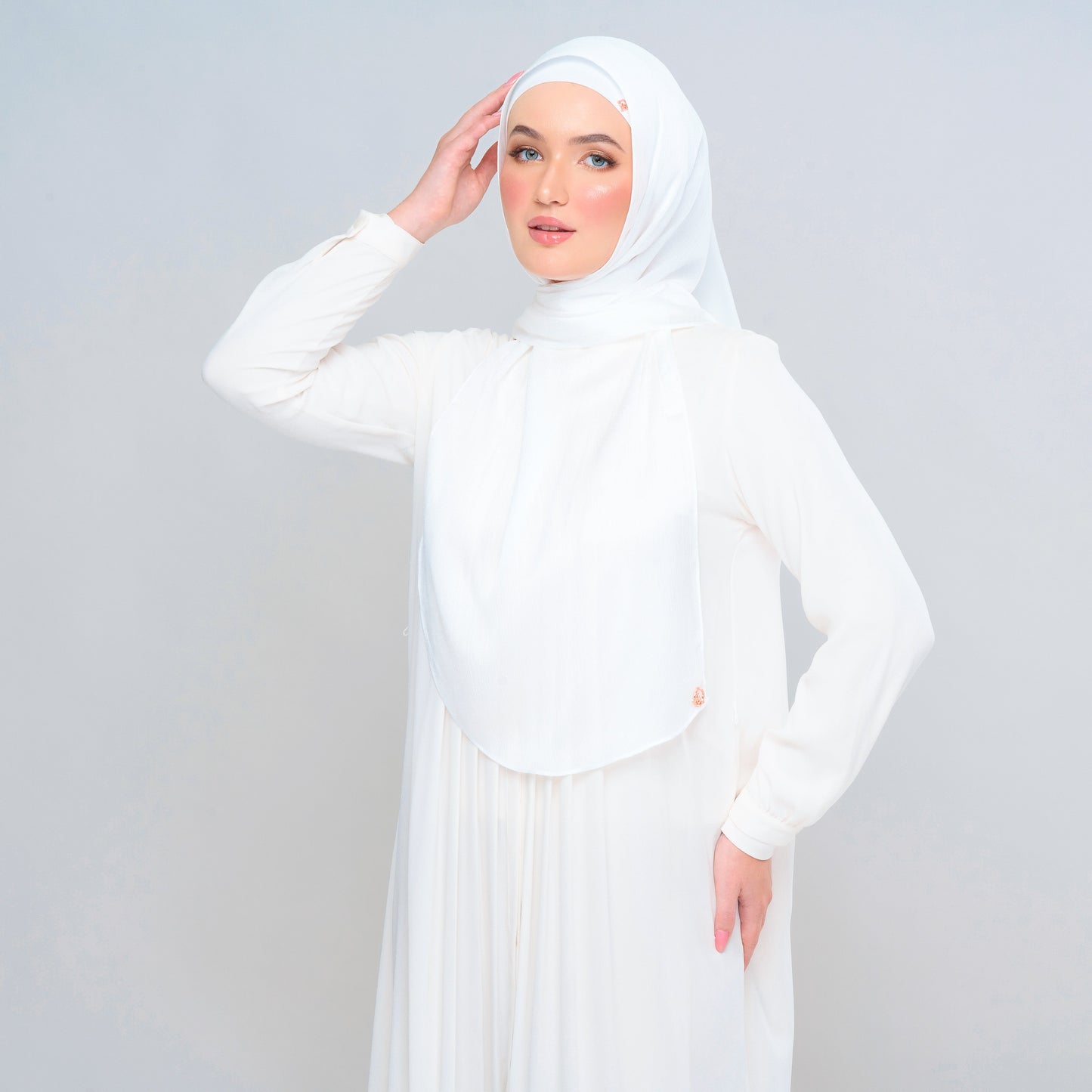 Instant Tag n' Go Butterfly | Textured Satin in Pure White