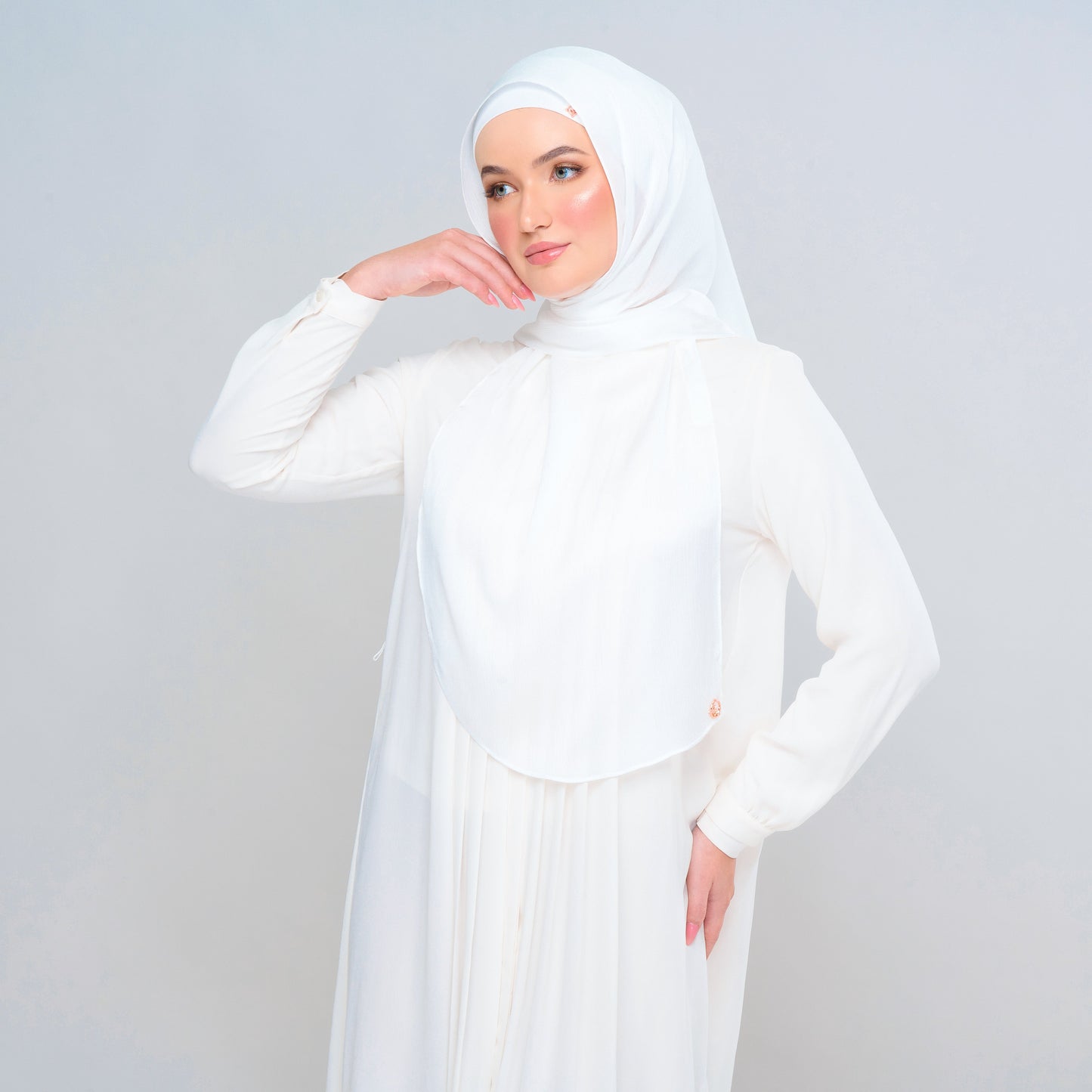Instant Tag n' Go Butterfly | Textured Satin in Pure White