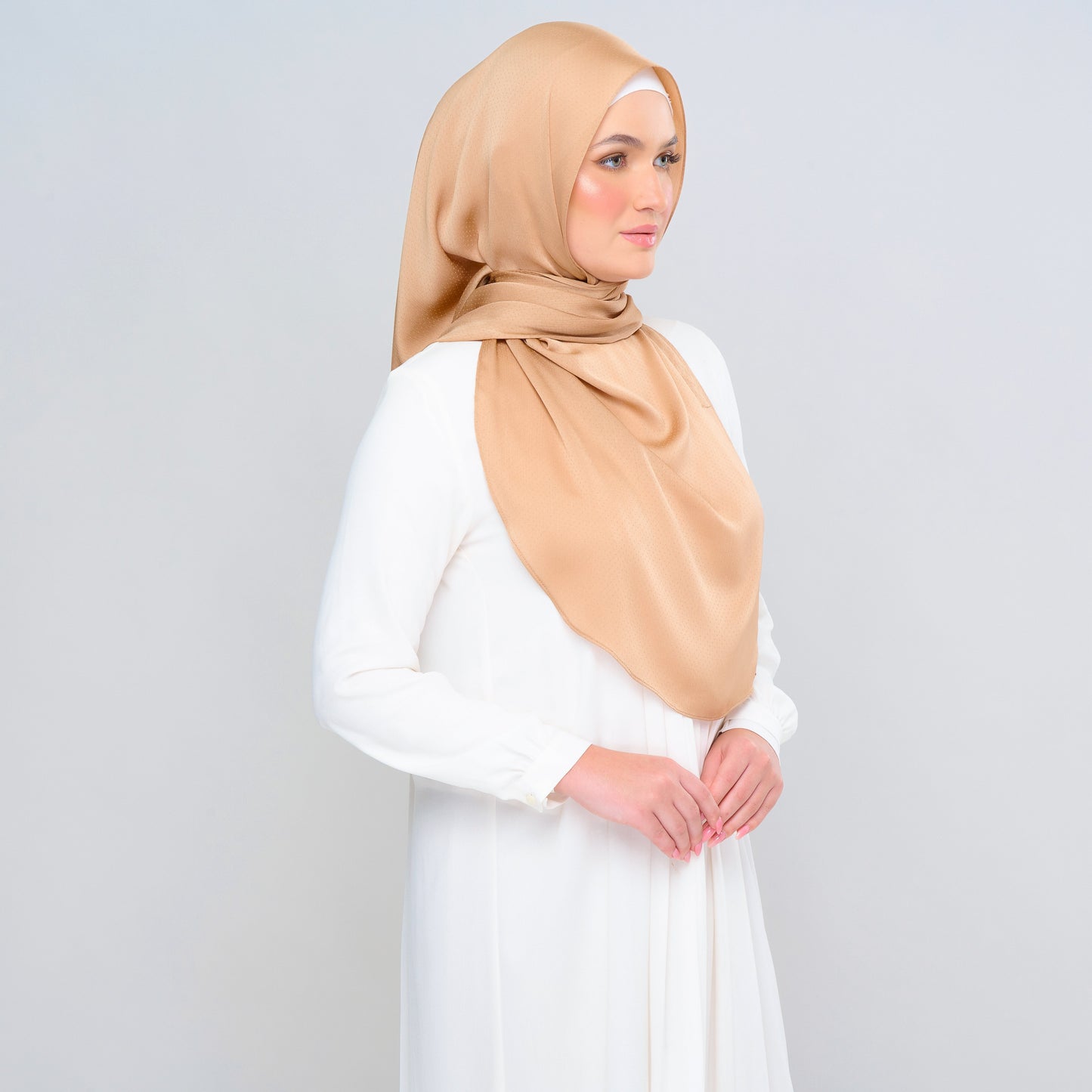 'New' Instant Tag & Go | Textured Satin in Royal Tan