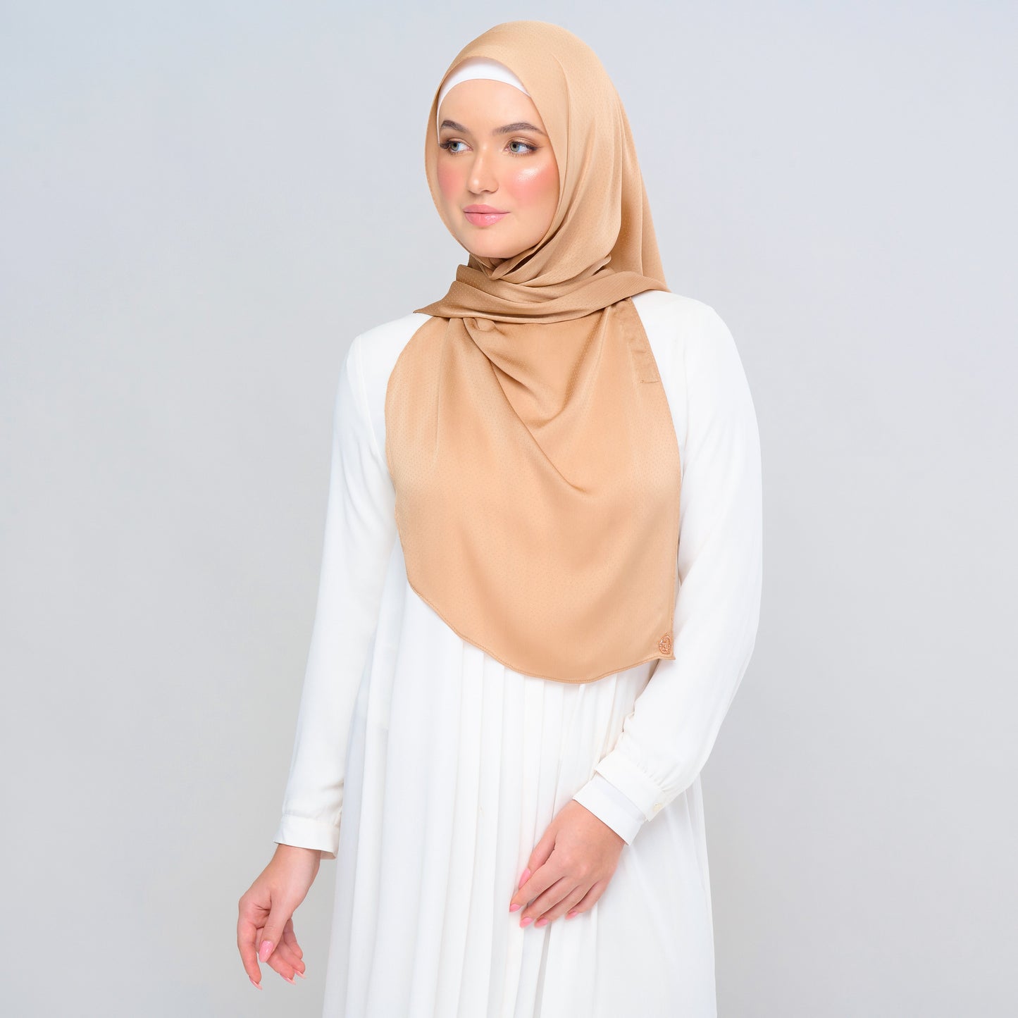'New' Instant Tag & Go | Textured Satin in Royal Tan
