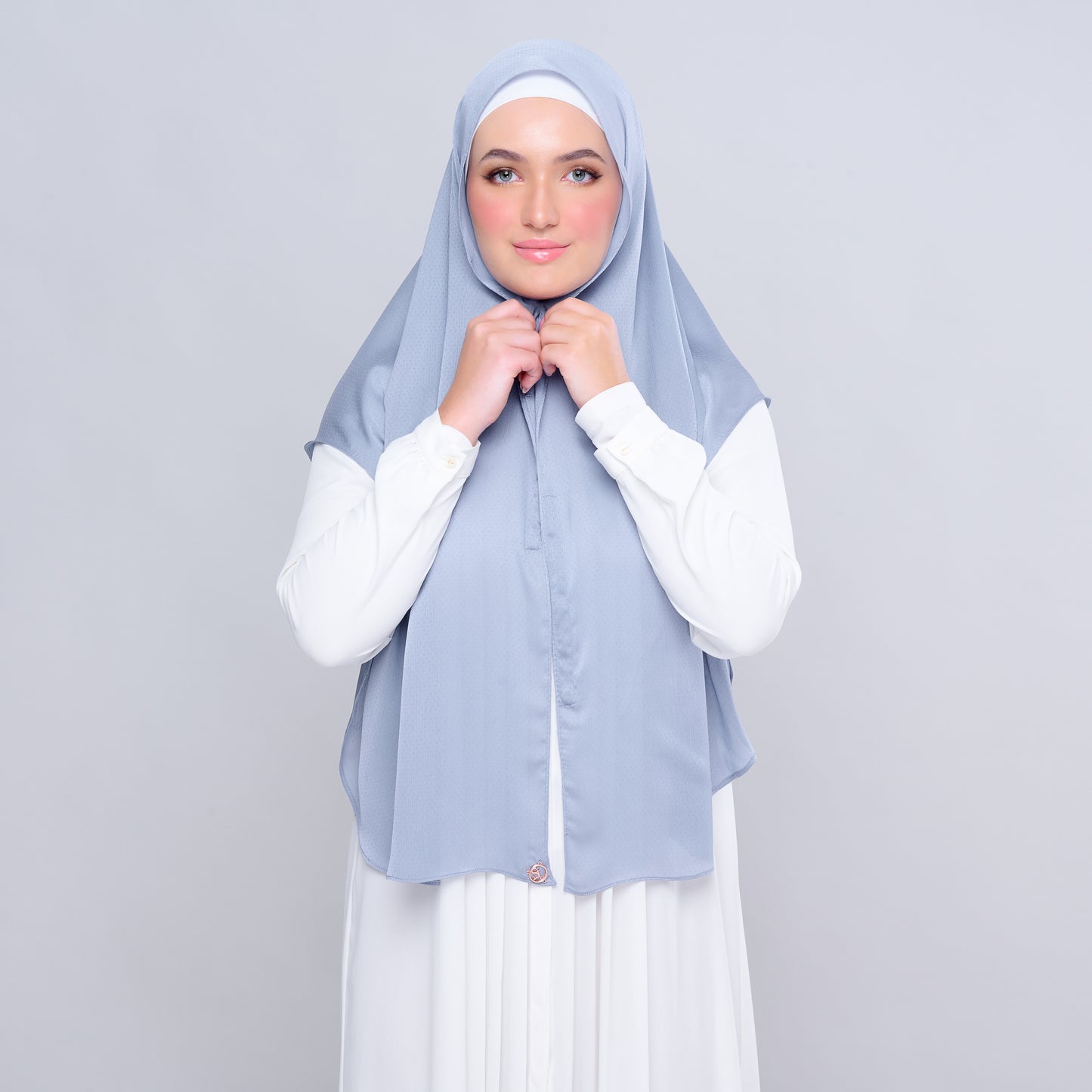 Instant Tag n' Go Butterfly | Textured Satin in Titanium Blue